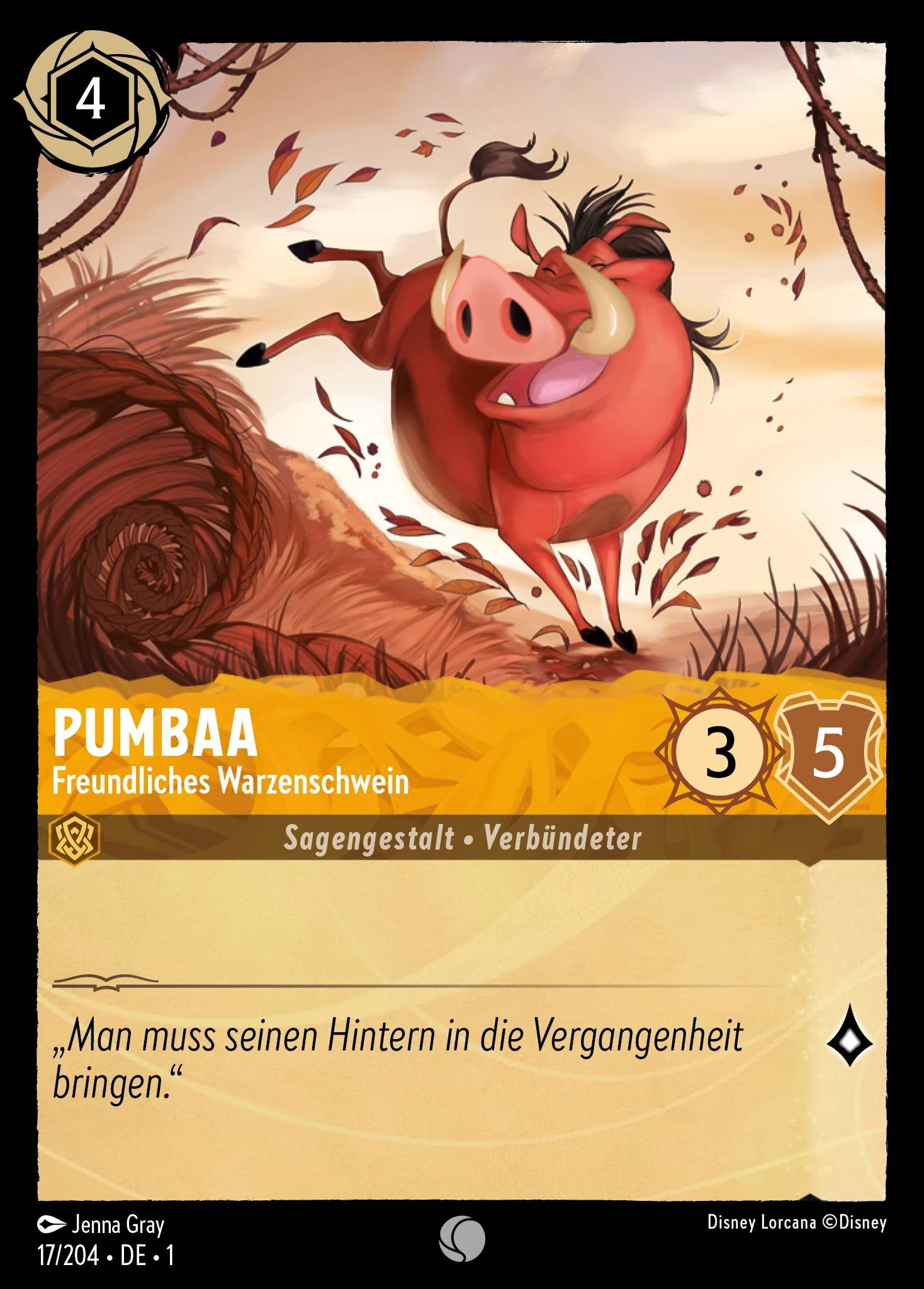Pumbaa - Freundliches Warzenschwein (Das Erste Kapitel 017)