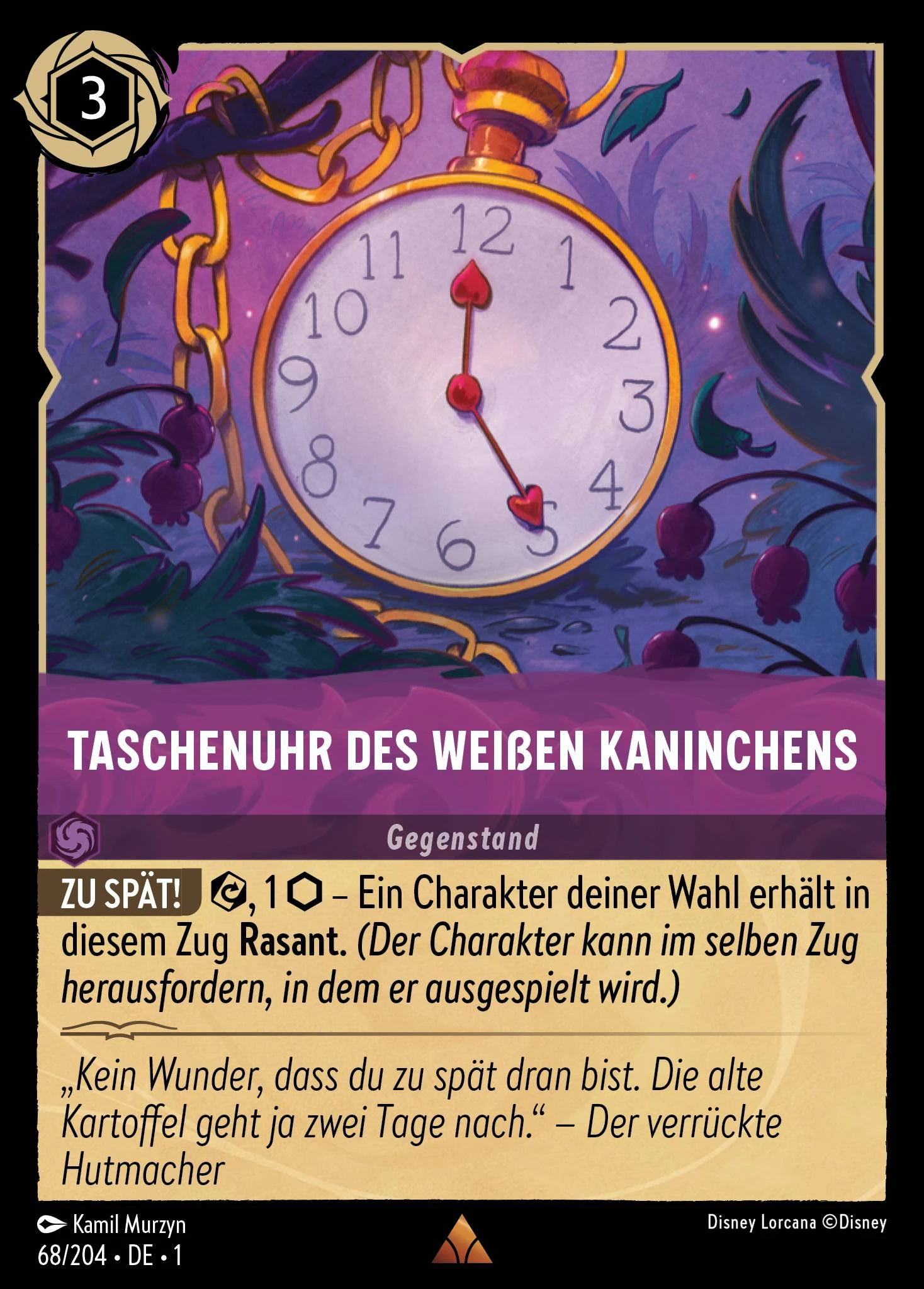 Taschenuhr des weißen Kaninchens (Das Erste Kapitel 068)