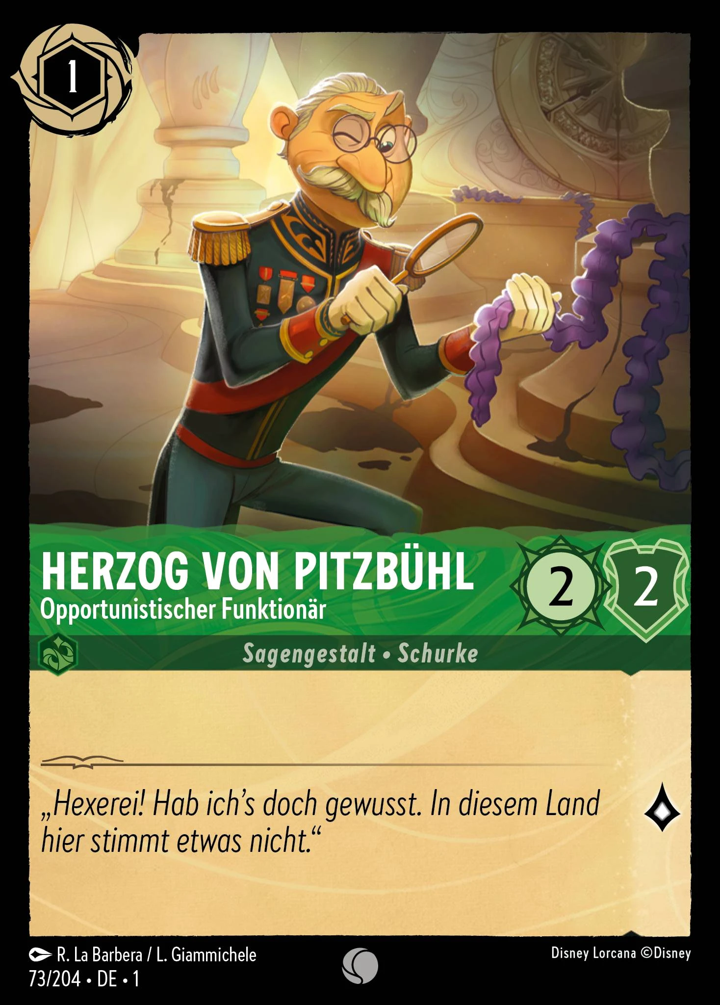 Herzog von Pitzbühl - Opportunistischer Funktionär (Das Erste Kapitel 073)