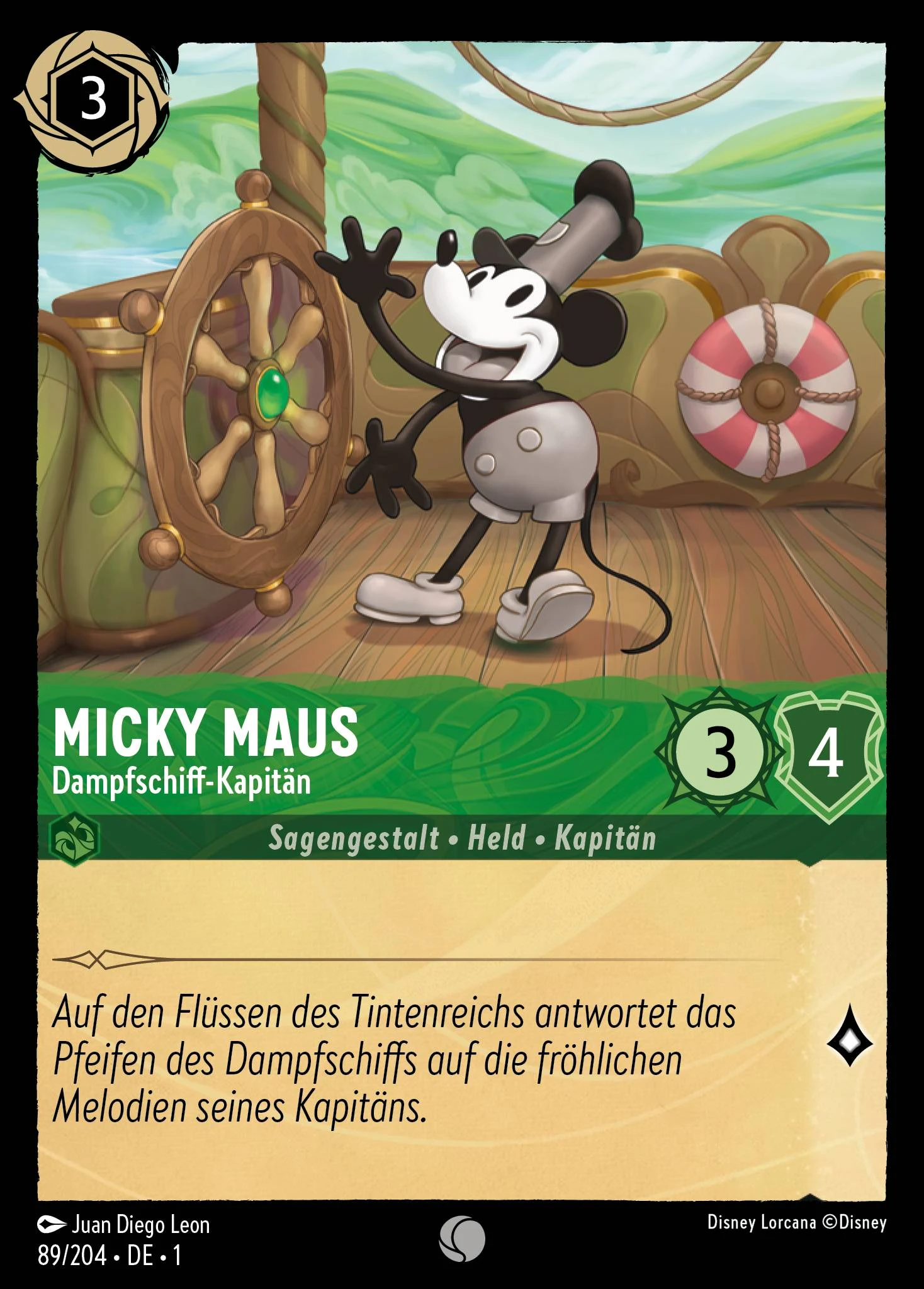 Micky Maus - Dampfschiff-Kapitän (Das Erste Kapitel 089)