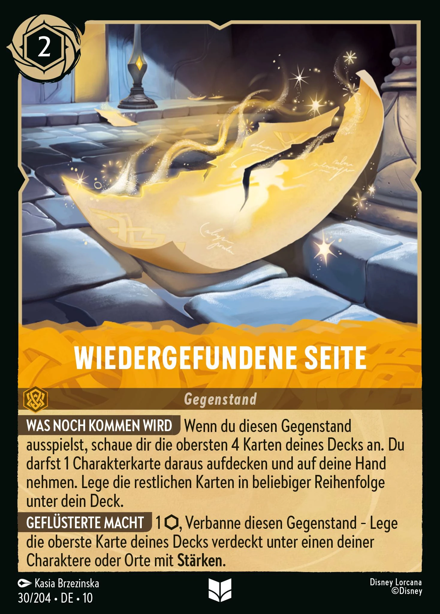 Wiedergefundene Seite (Geflüster aus der Tiefe 030)