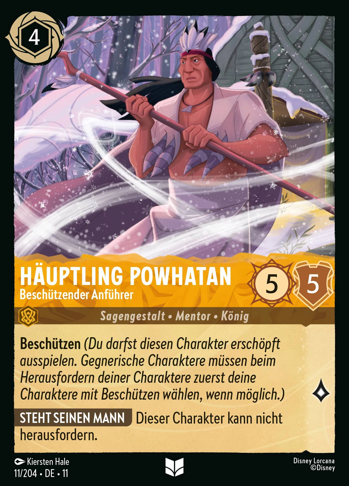 Häuptling Powhatan - Beschützender Anführer (Winterzauber 011)