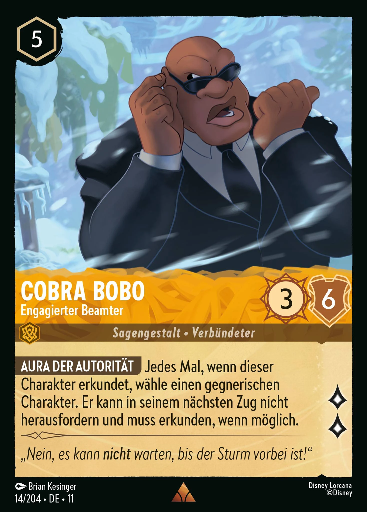 Cobra Bobo - Engagierter Beamter (Winterzauber 014)