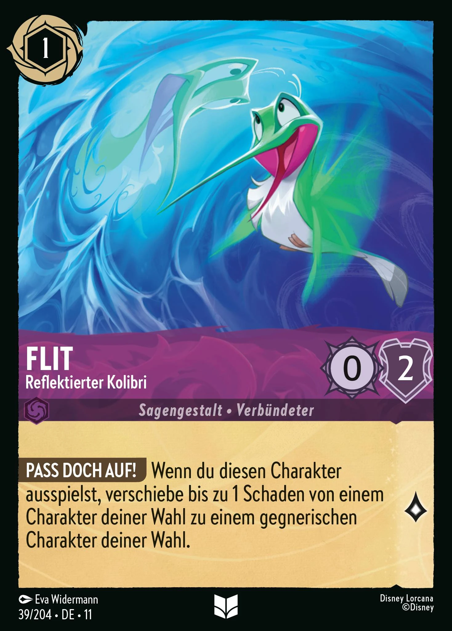 Flit - Reflektierter Kolibri (Winterzauber 039)