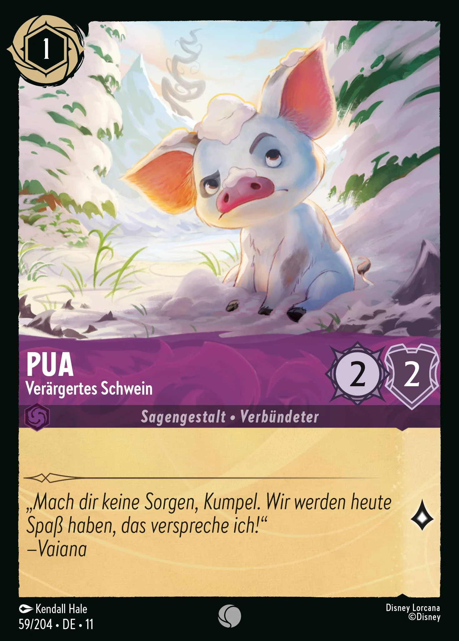 Pua - Verärgertes Schwein (Winterzauber 059)