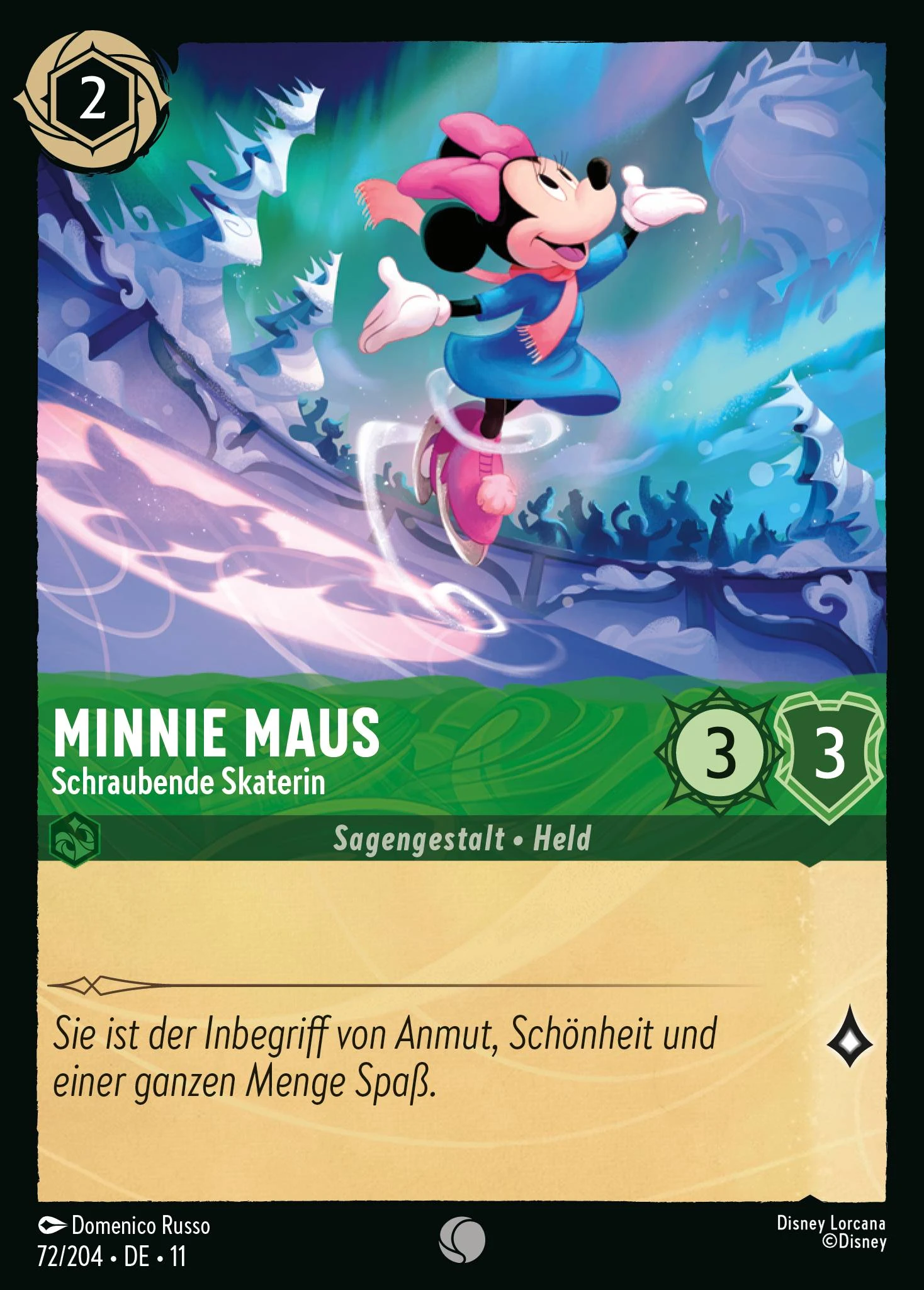 Minnie Maus - Schraubende Skaterin (Winterzauber 072)
