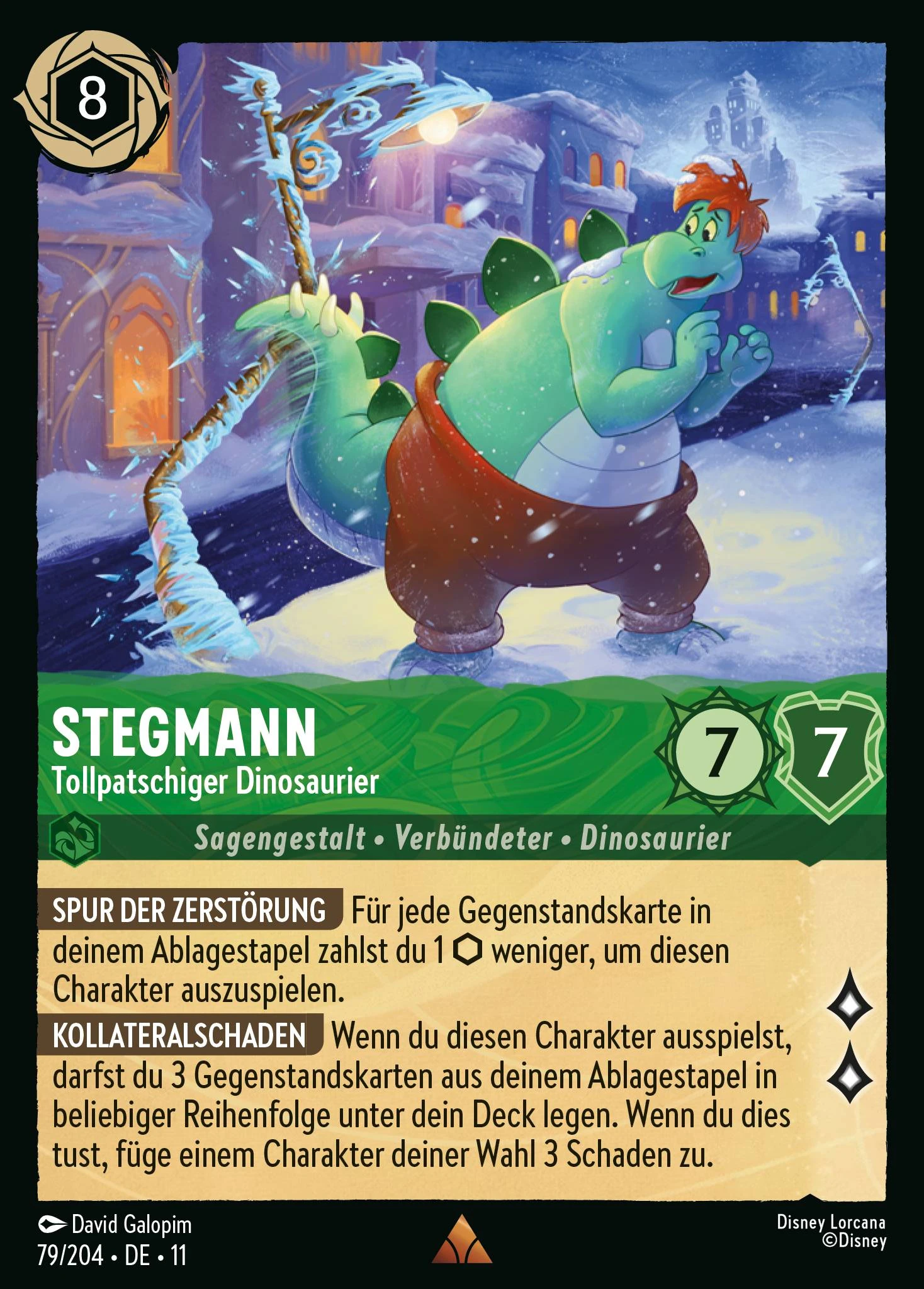 Stegmann - Tollpatschiger Dinosaurier (Winterzauber 079)