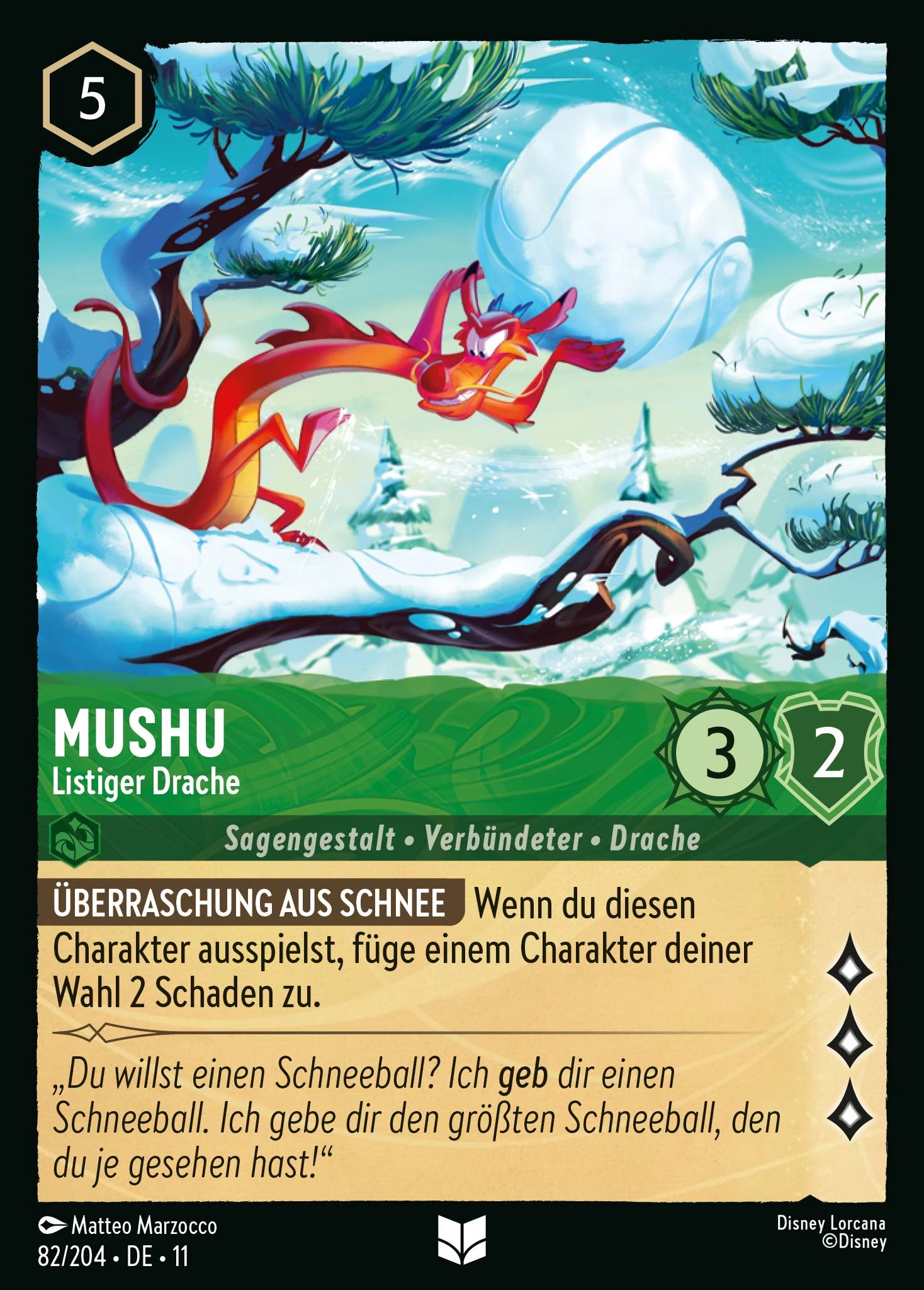 Mushu - Listiger Drache (Winterzauber 082)