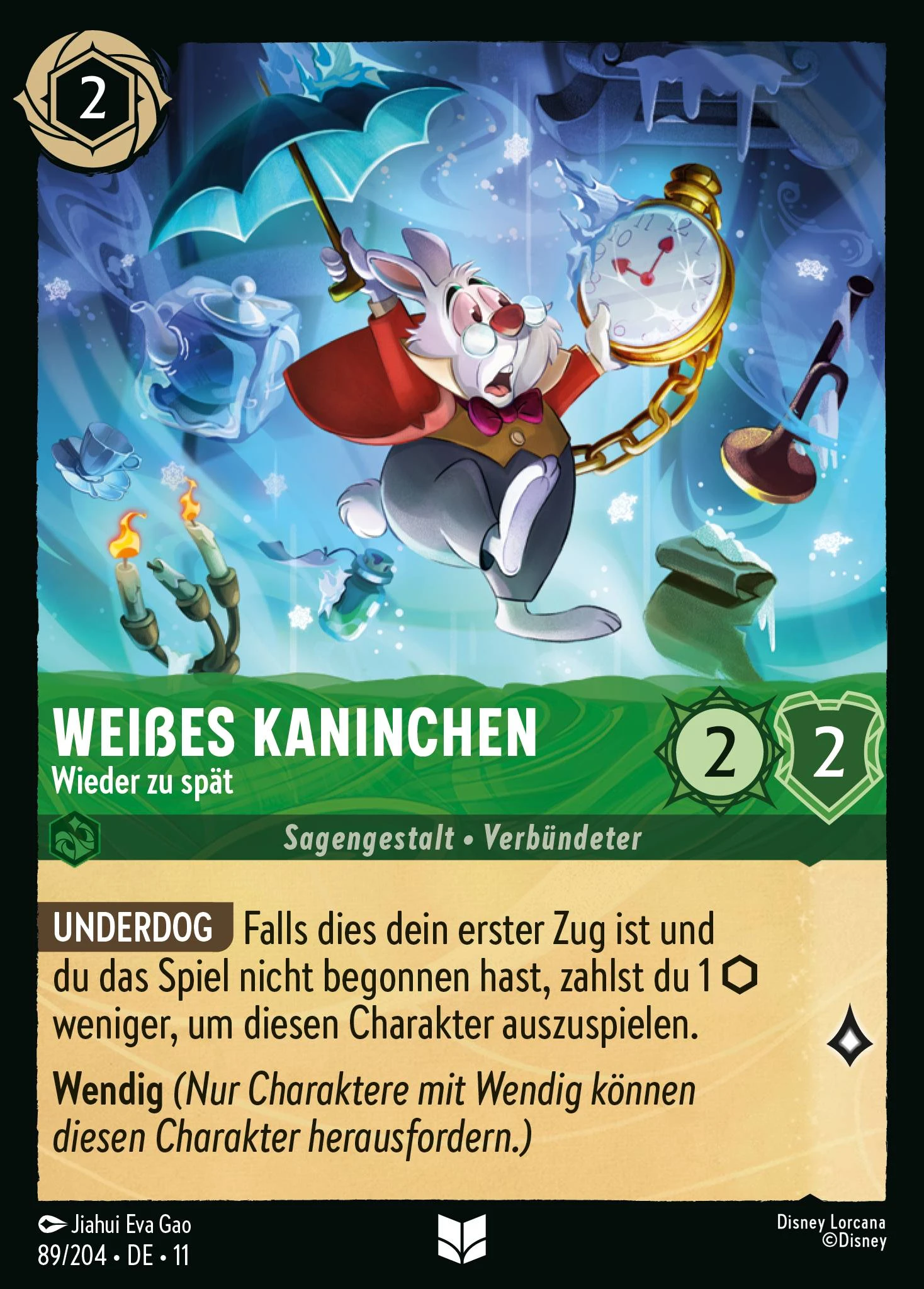 Weißes Kaninchen - Wieder zu spät (Winterzauber 089)