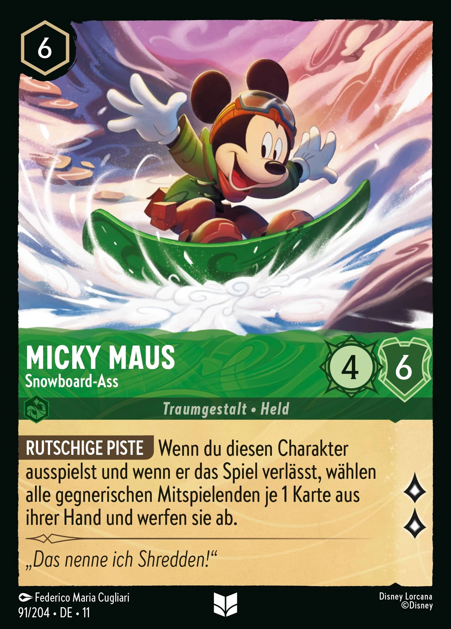 Micky Maus - Snowboard-Ass (Winterzauber 091)