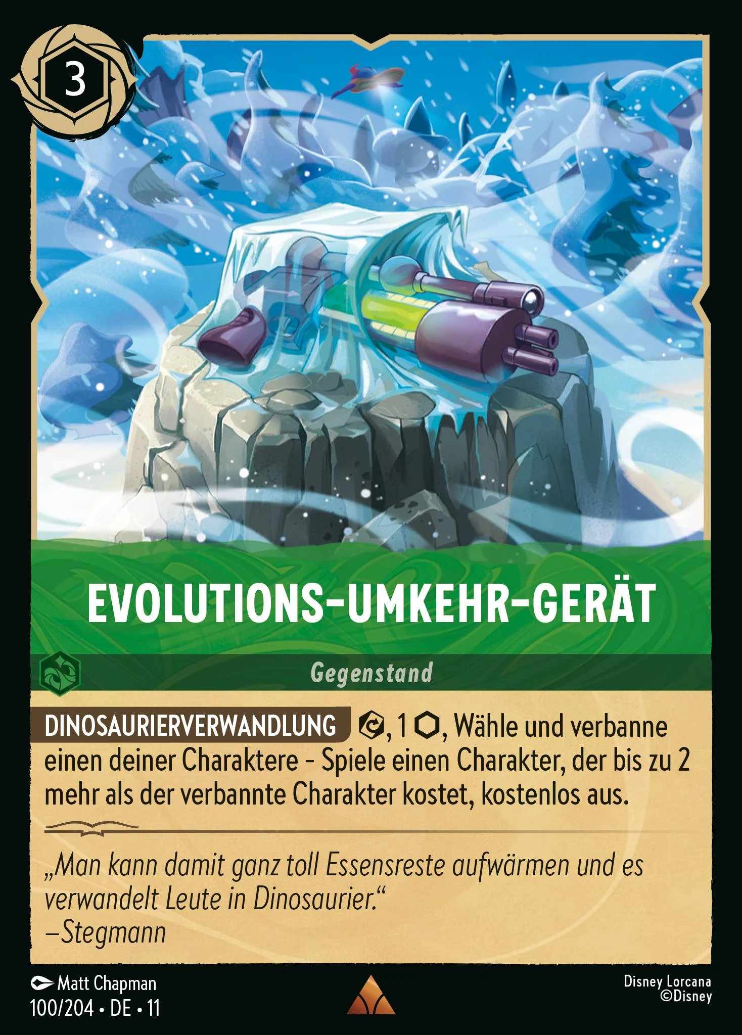 Evolutions-Umkehr-Gerät (Winterzauber 100)