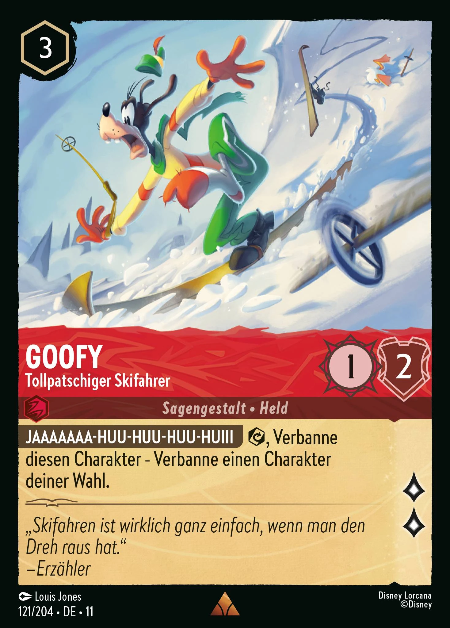 Goofy - Tollpatschiger Skifahrer (Winterzauber 121)