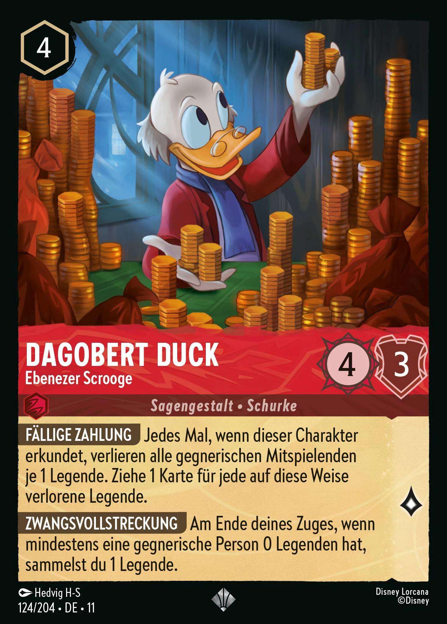 Dagobert Duck - Ebenezer Scrooge (Winterzauber 124)