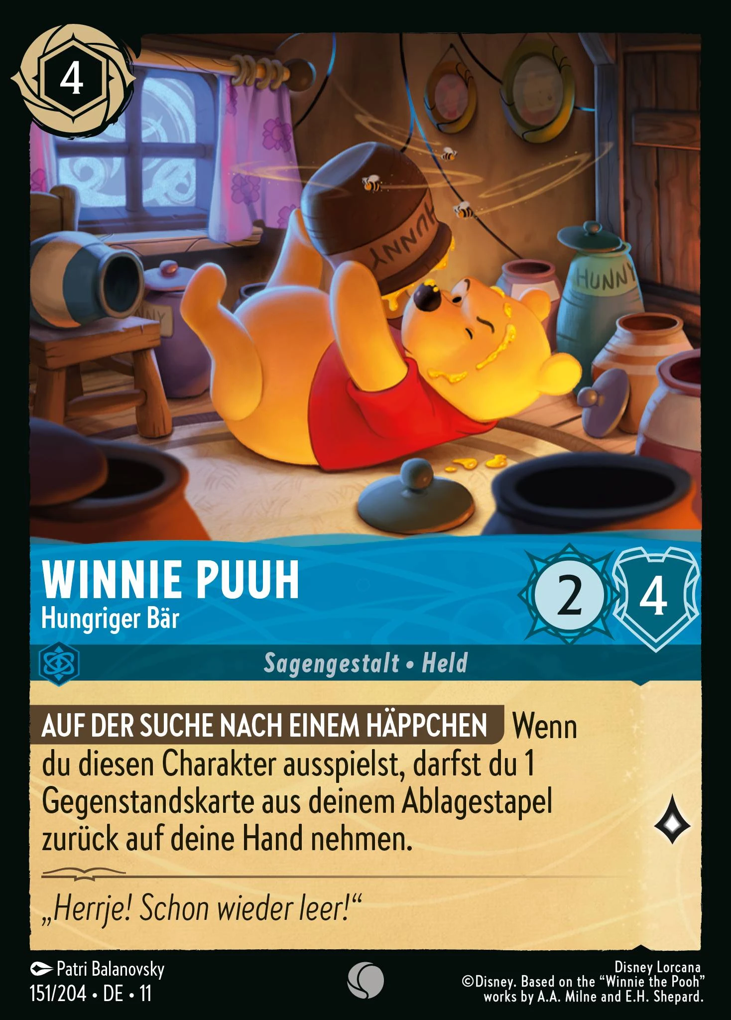 Winnie Puuh - Hungriger Bär (Winterzauber 151)