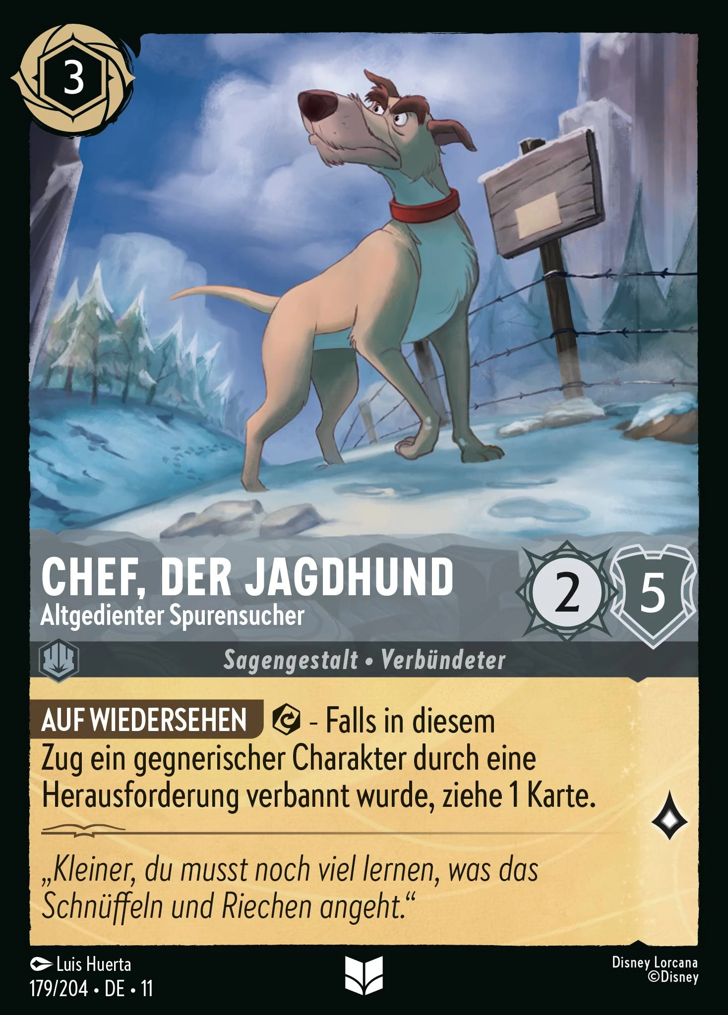 Chef, der Jagdhund - Altgedienter Spurensucher (Winterzauber 179)