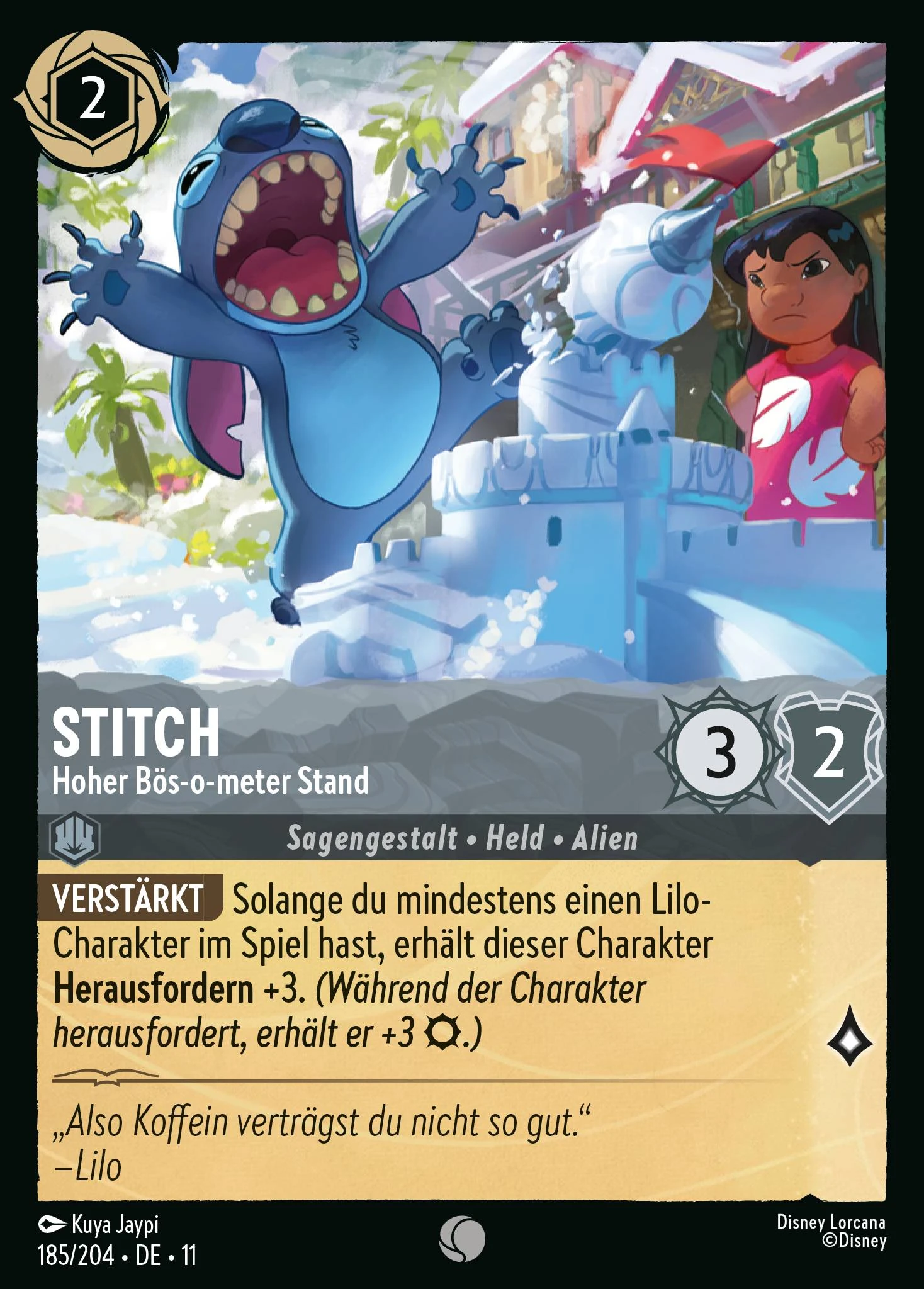 Stitch - Hoher Bös-o-meter Stand (Winterzauber 185)