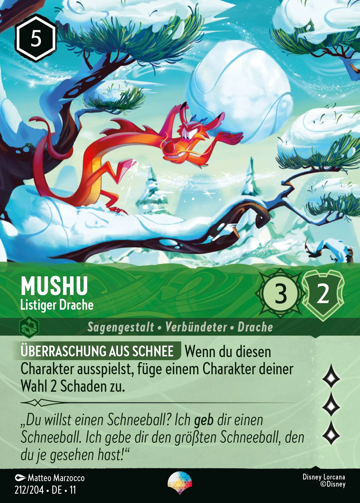 Mushu - Listiger Drache (Winterzauber 212)