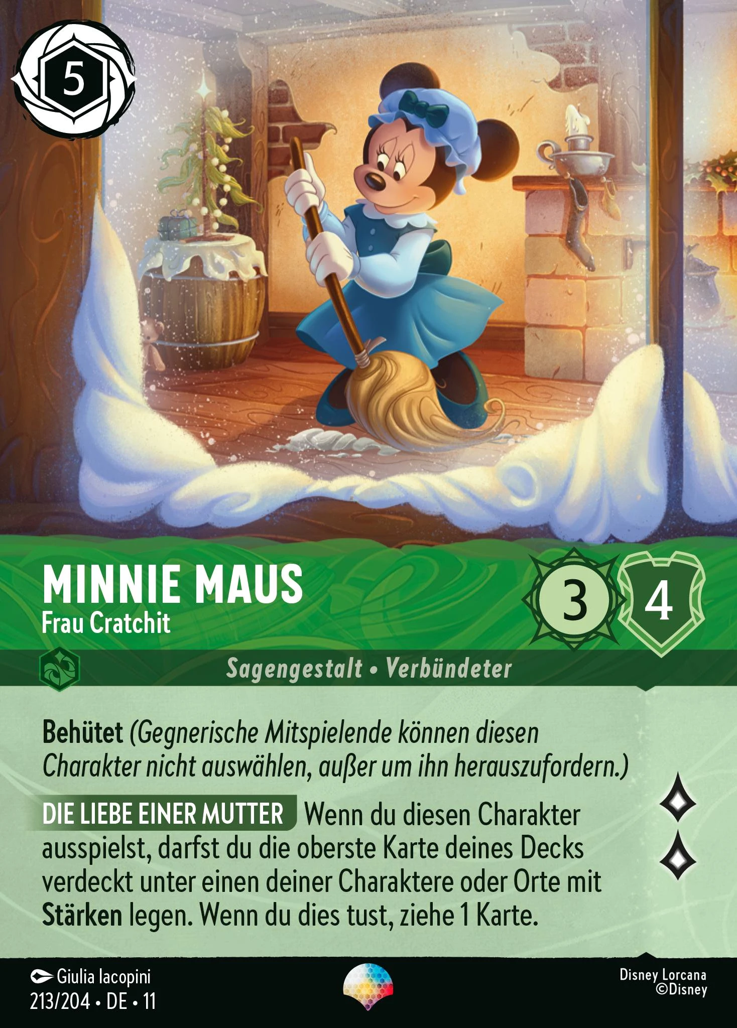 Minnie Maus - Frau Cratchit (Winterzauber 213)