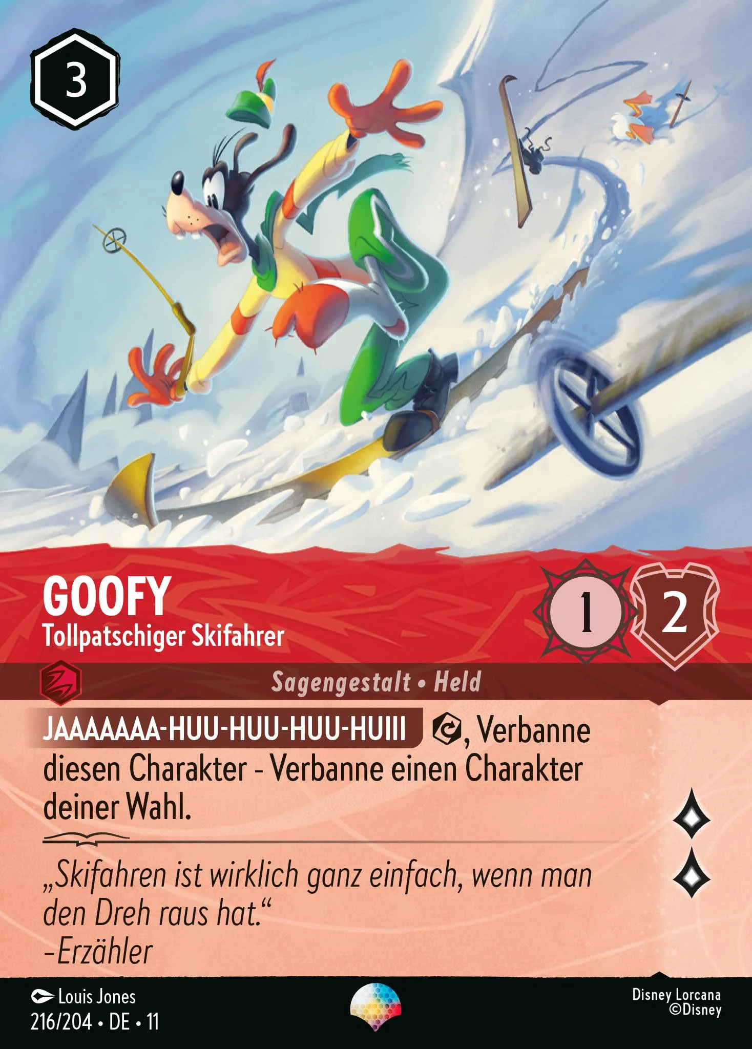 Goofy - Tollpatschiger Skifahrer (Winterzauber 216)