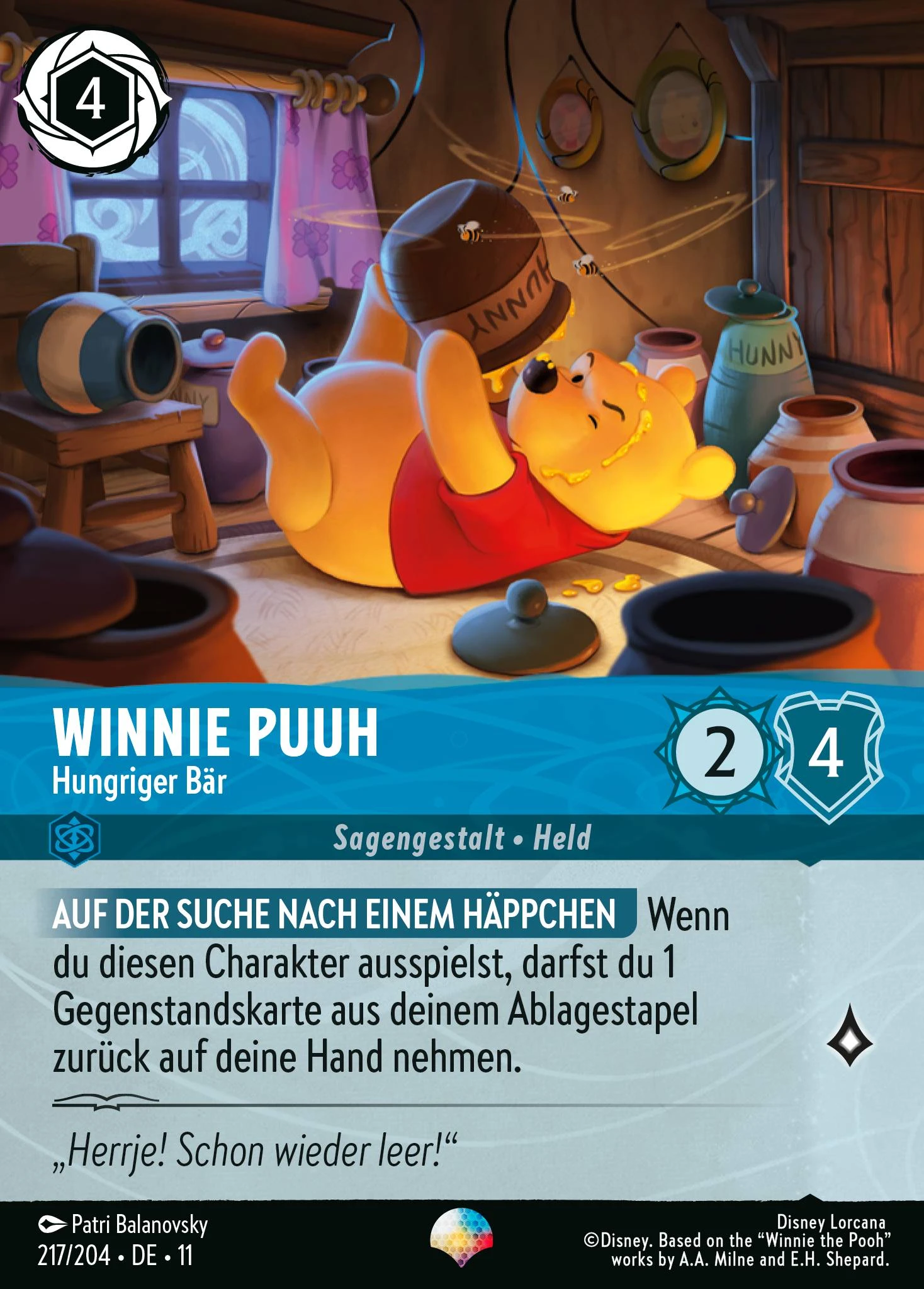 Winnie Puuh - Hungriger Bär (Winterzauber 217)