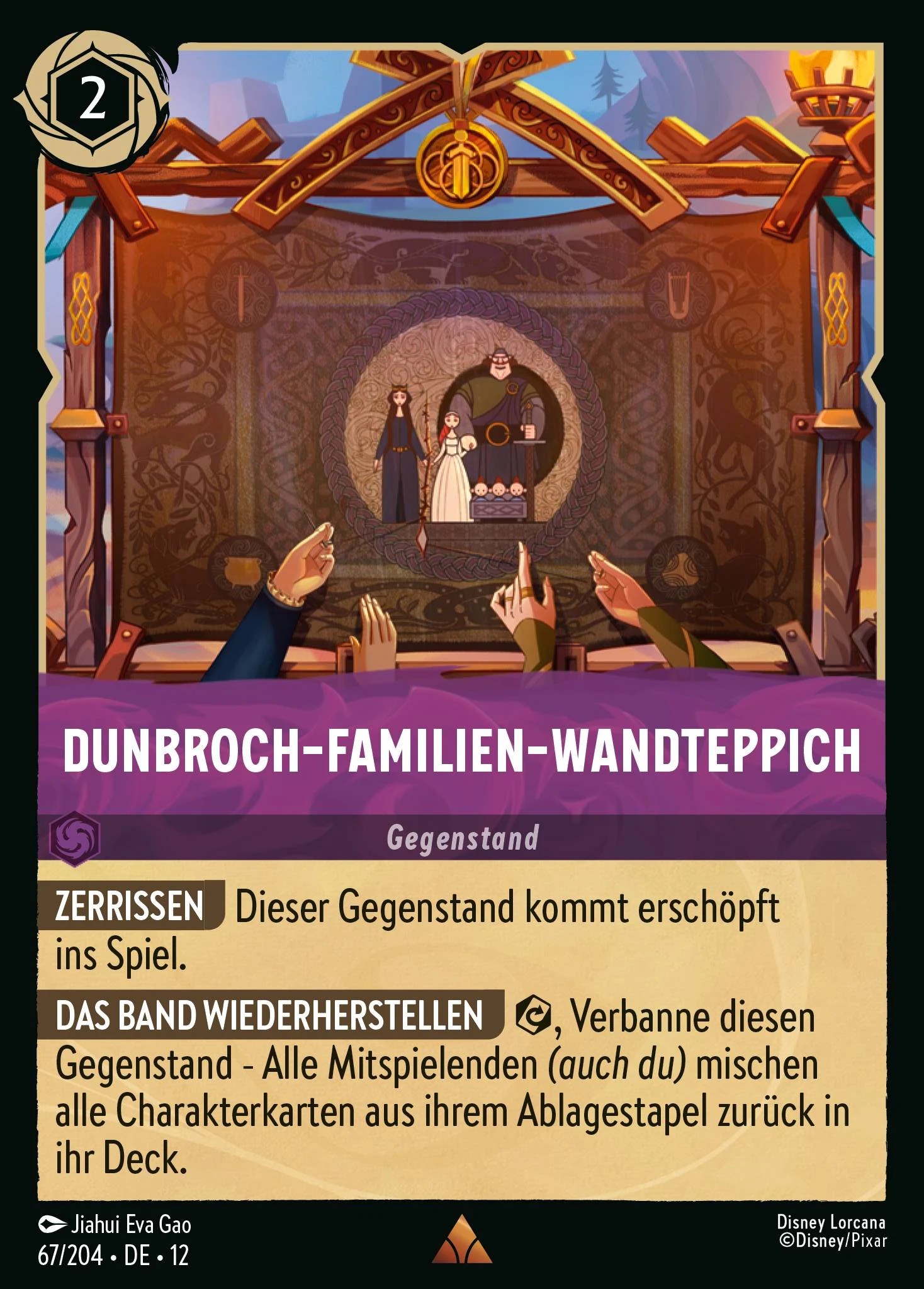 DunBroch-Familien-Wandteppich (Unbekannte Wildnis 067)