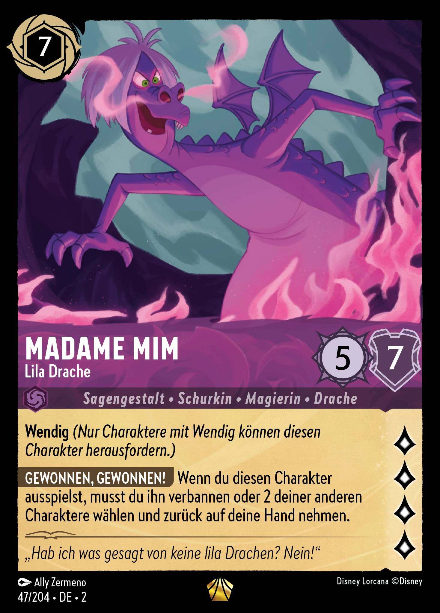 Madame Mim - Lila Drache (Aufstieg der Flutgestalten 047)