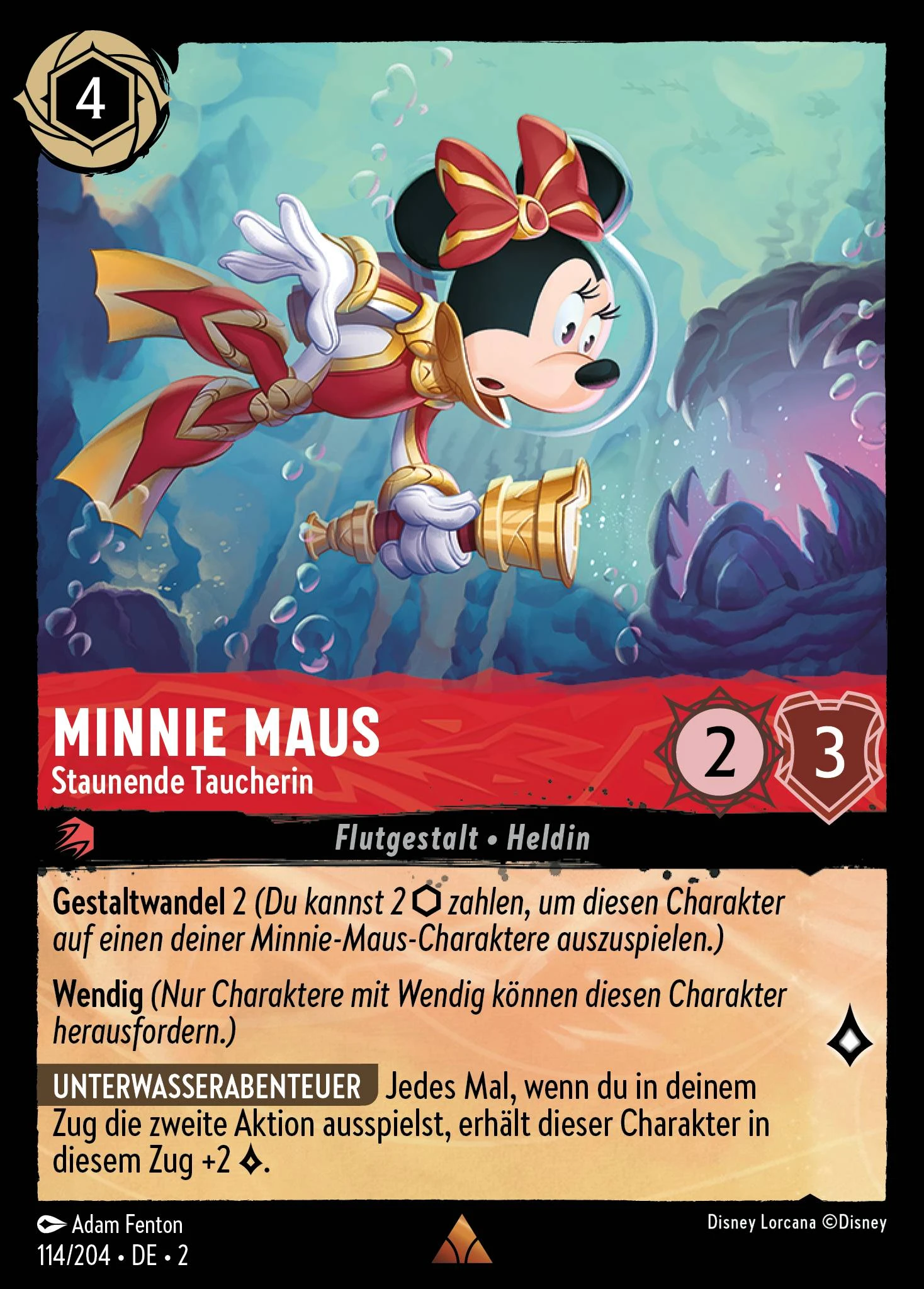 Minnie Maus - Staunende Taucherin (Aufstieg der Flutgestalten 114)