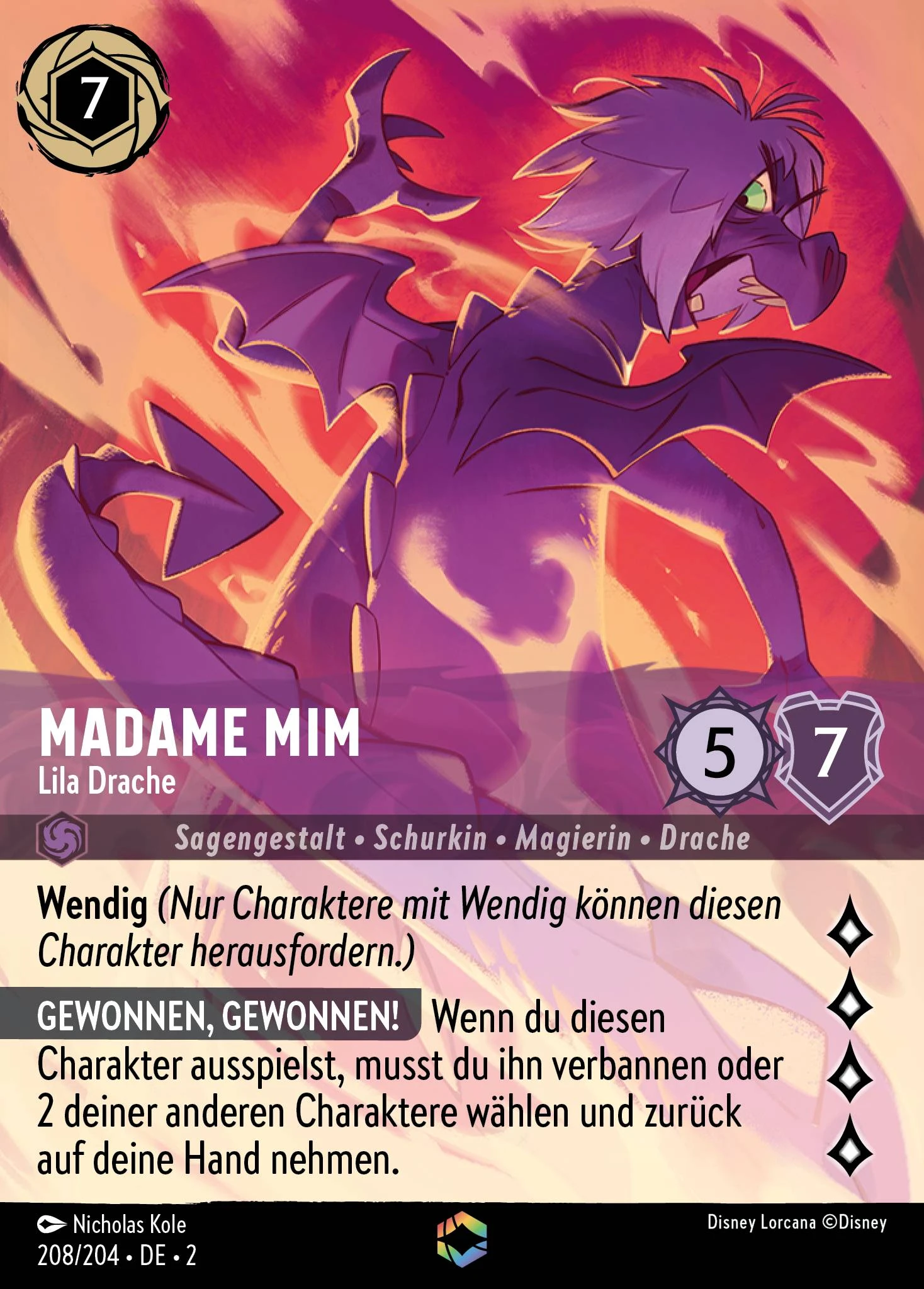 Madame Mim - Lila Drache (Aufstieg der Flutgestalten 208)