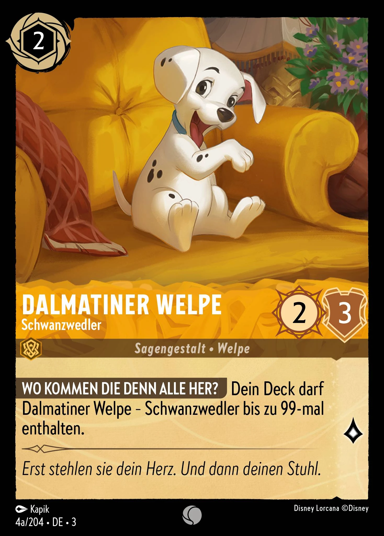 Dalmatiner Welpe - Schwanzwedler (Die Tintenlande 004a)