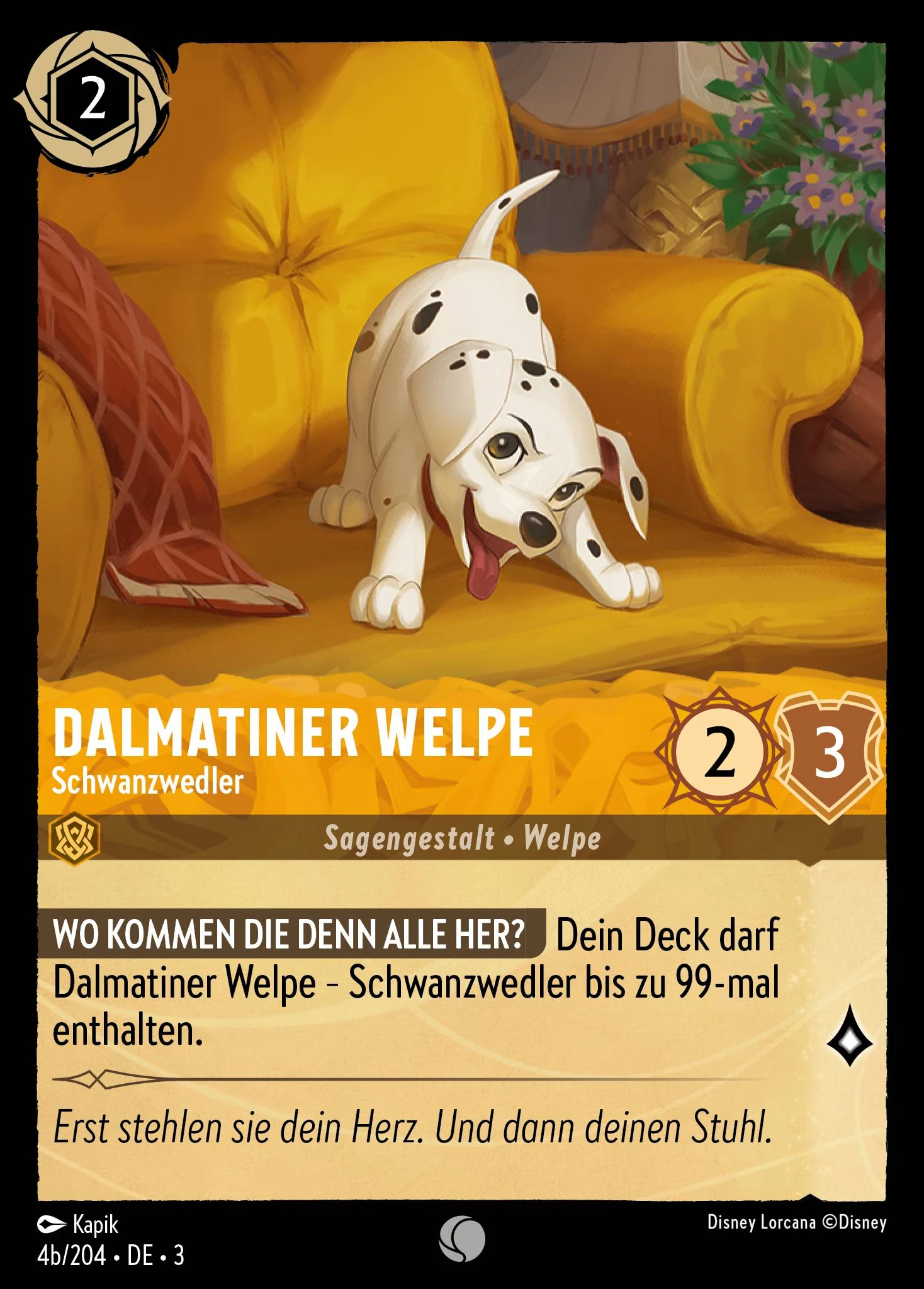 Dalmatiner Welpe - Schwanzwedler (Die Tintenlande 004b)