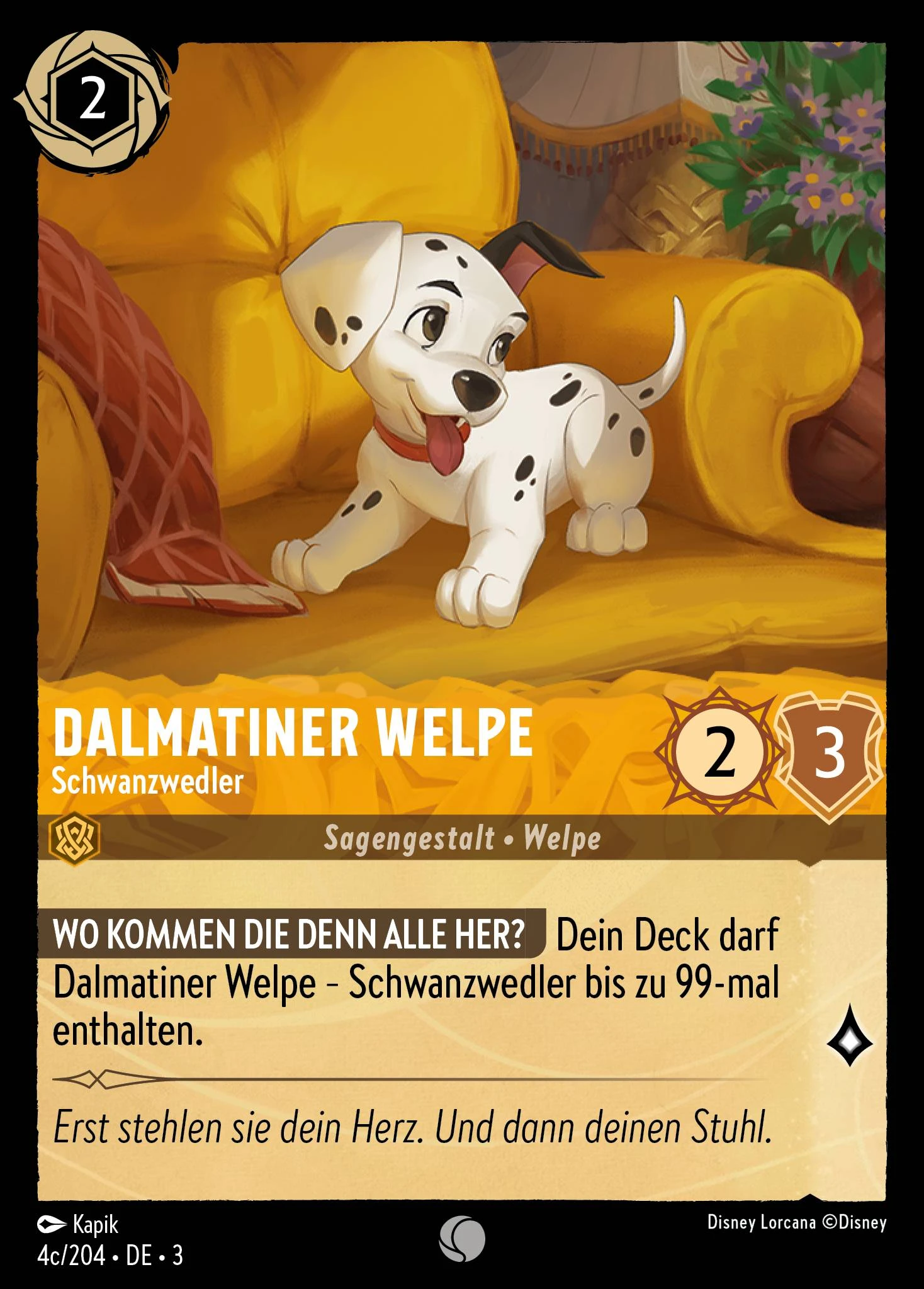 Dalmatiner Welpe - Schwanzwedler (Die Tintenlande 004c)