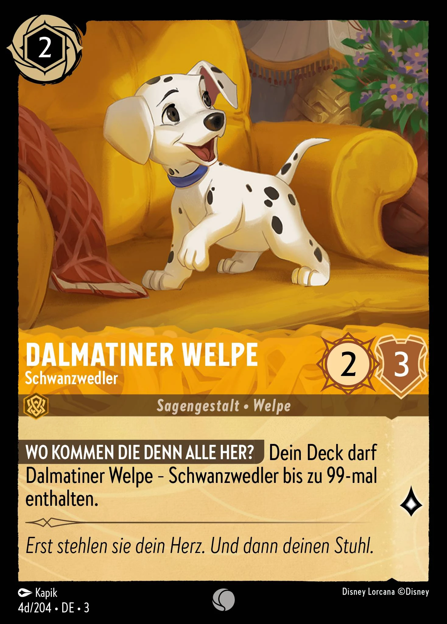 Dalmatiner Welpe - Schwanzwedler (Die Tintenlande 004d)