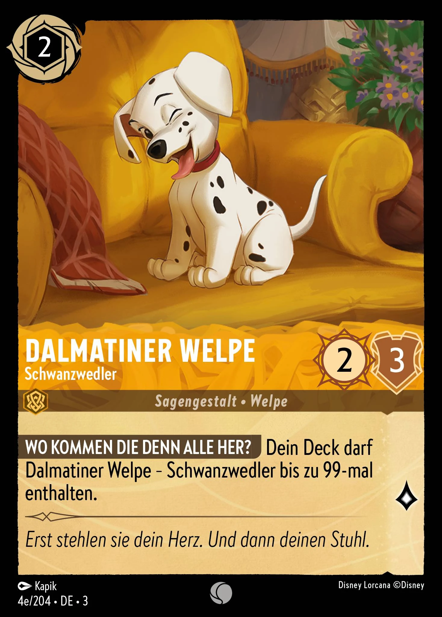 Dalmatiner Welpe - Schwanzwedler (Die Tintenlande 004e)