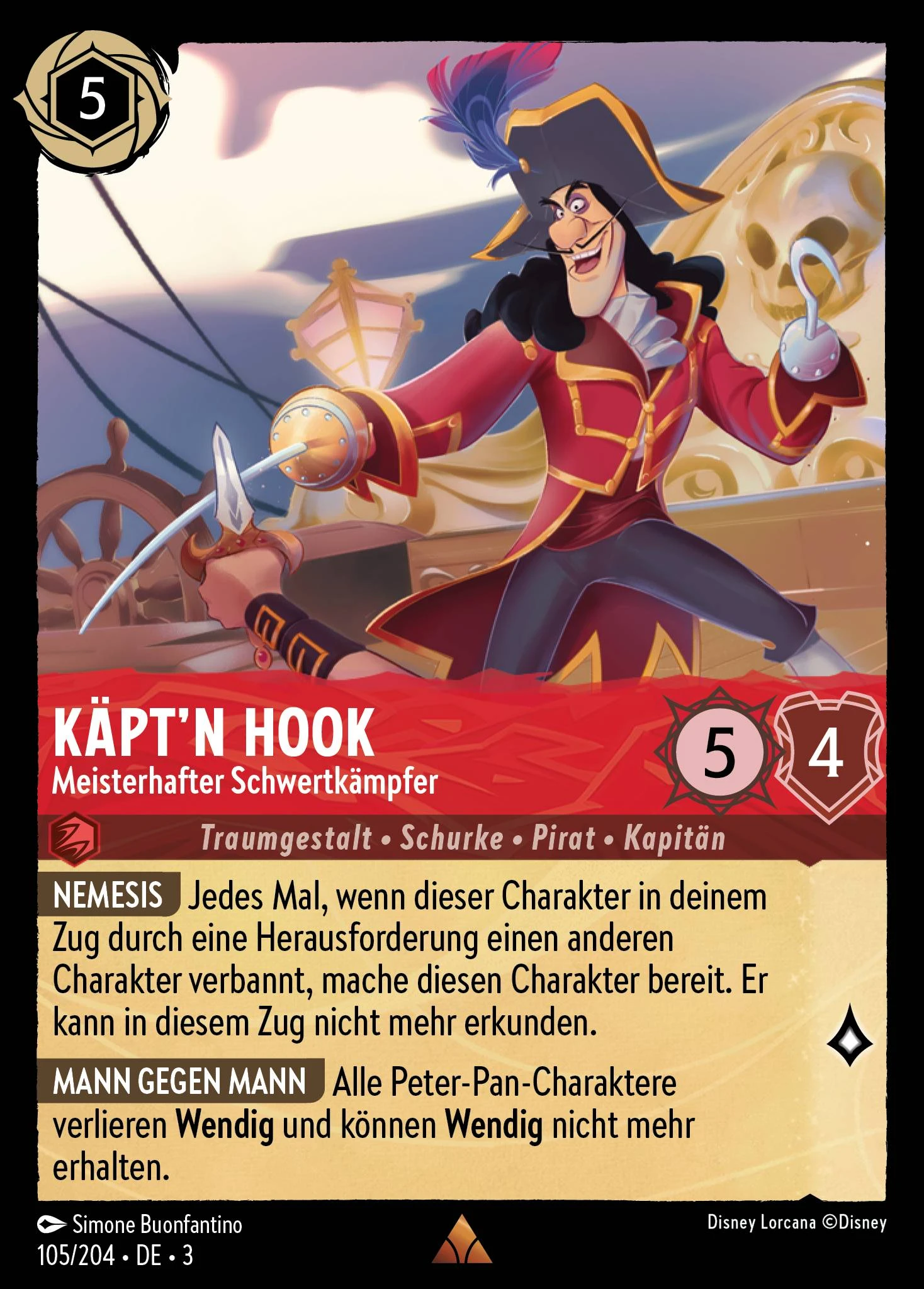 Käpt'n Hook - Meisterhafter Schwertkämpfer (Die Tintenlande 105)