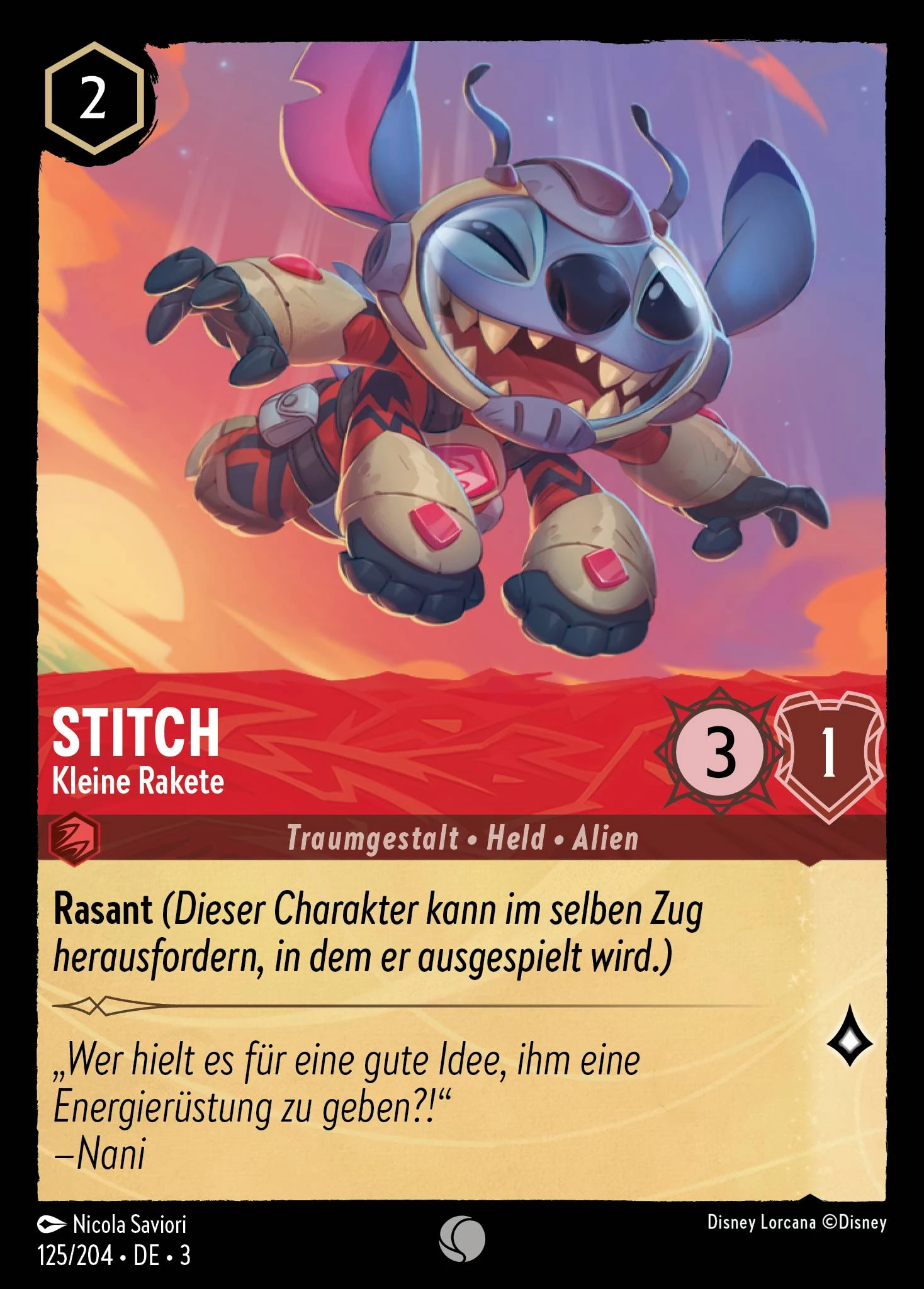 Stitch - Kleine Rakete (Die Tintenlande 125)