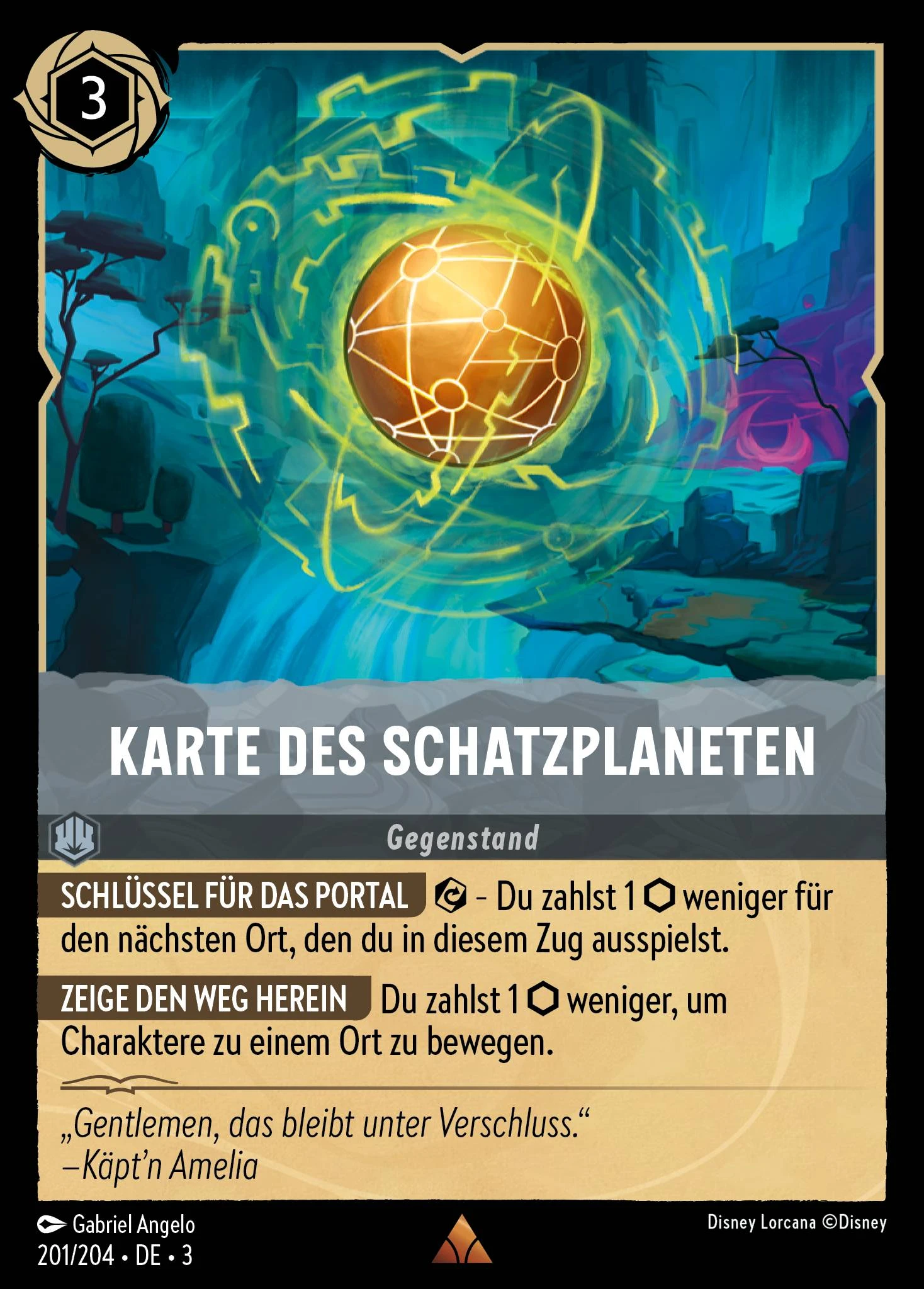 Karte des Schatzplaneten (Die Tintenlande 201)