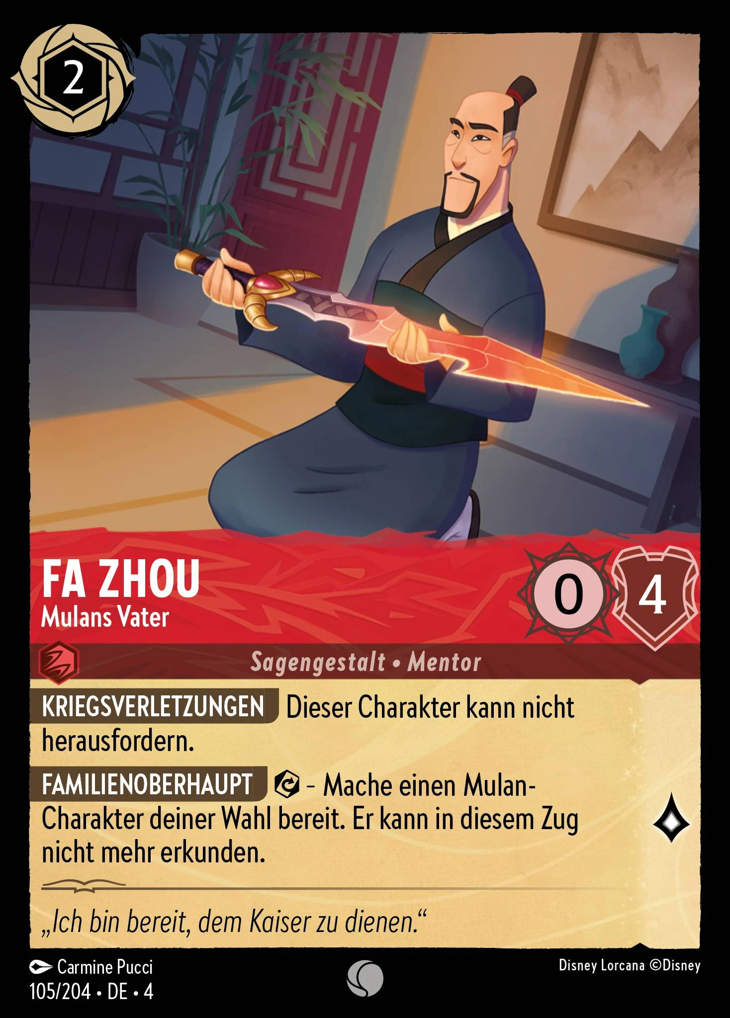 Fa Zhou - Mulans Vater (Ursulas Rückkehr 105)