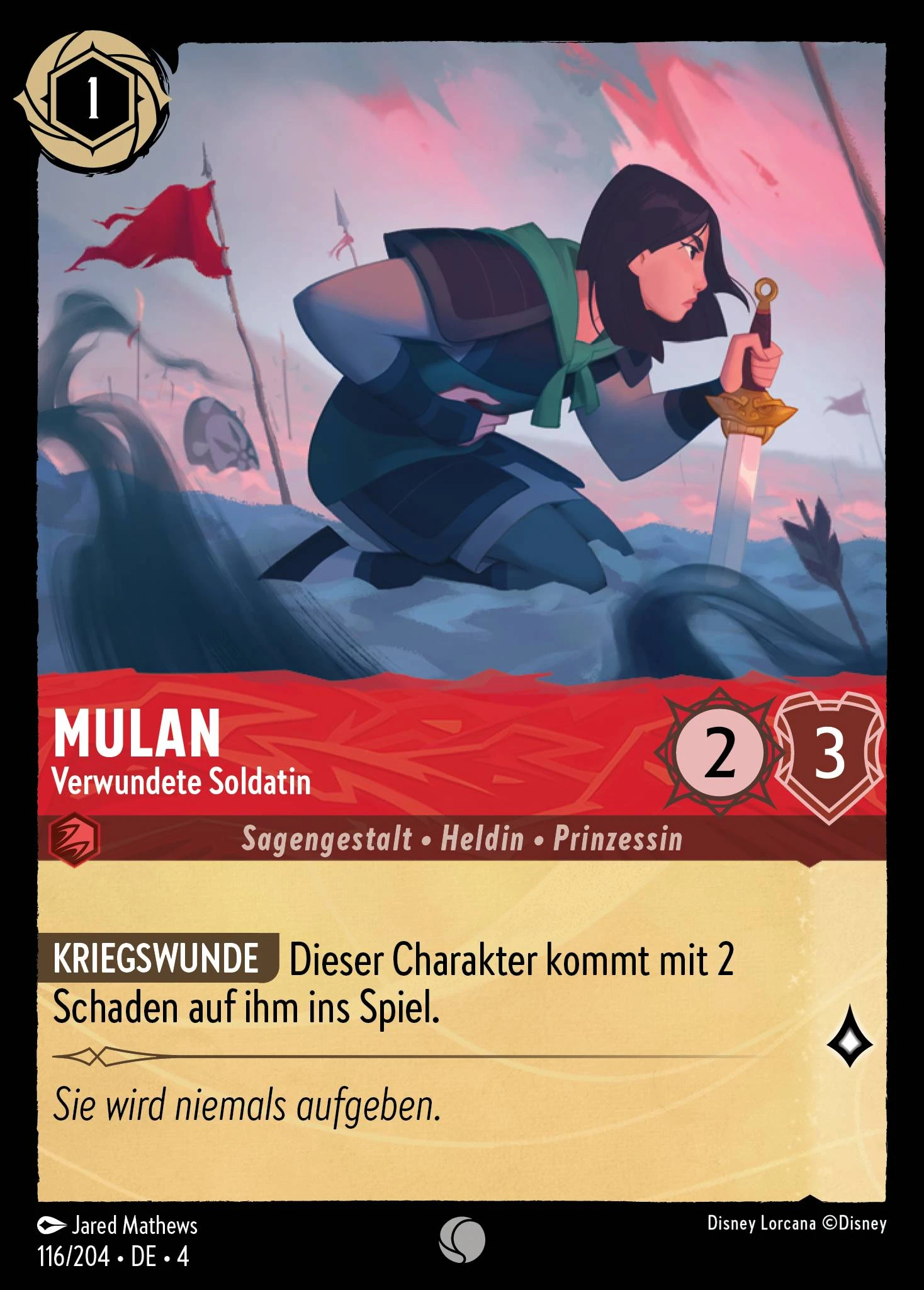 Mulan - Verwundete Soldatin (Ursulas Rückkehr 116)