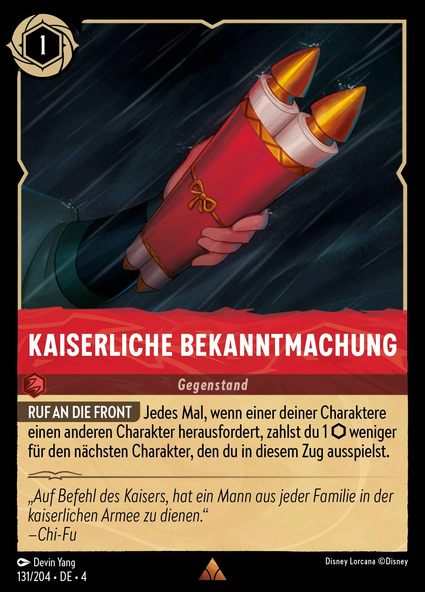 Kaiserliche Bekanntmachung (Ursulas Rückkehr 131)