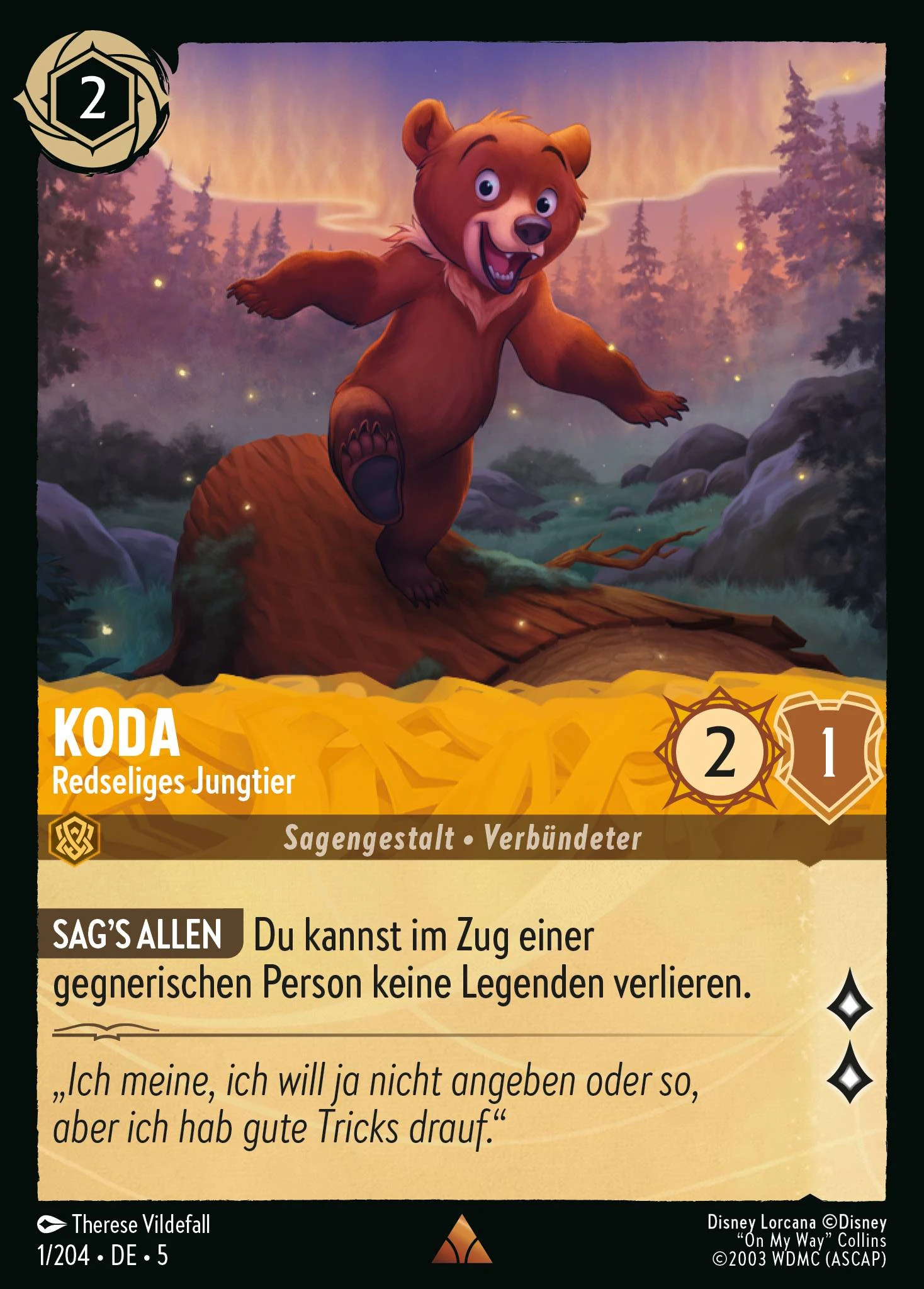 Koda - Redseliges Jungtier (Himmelsleuchten 001)