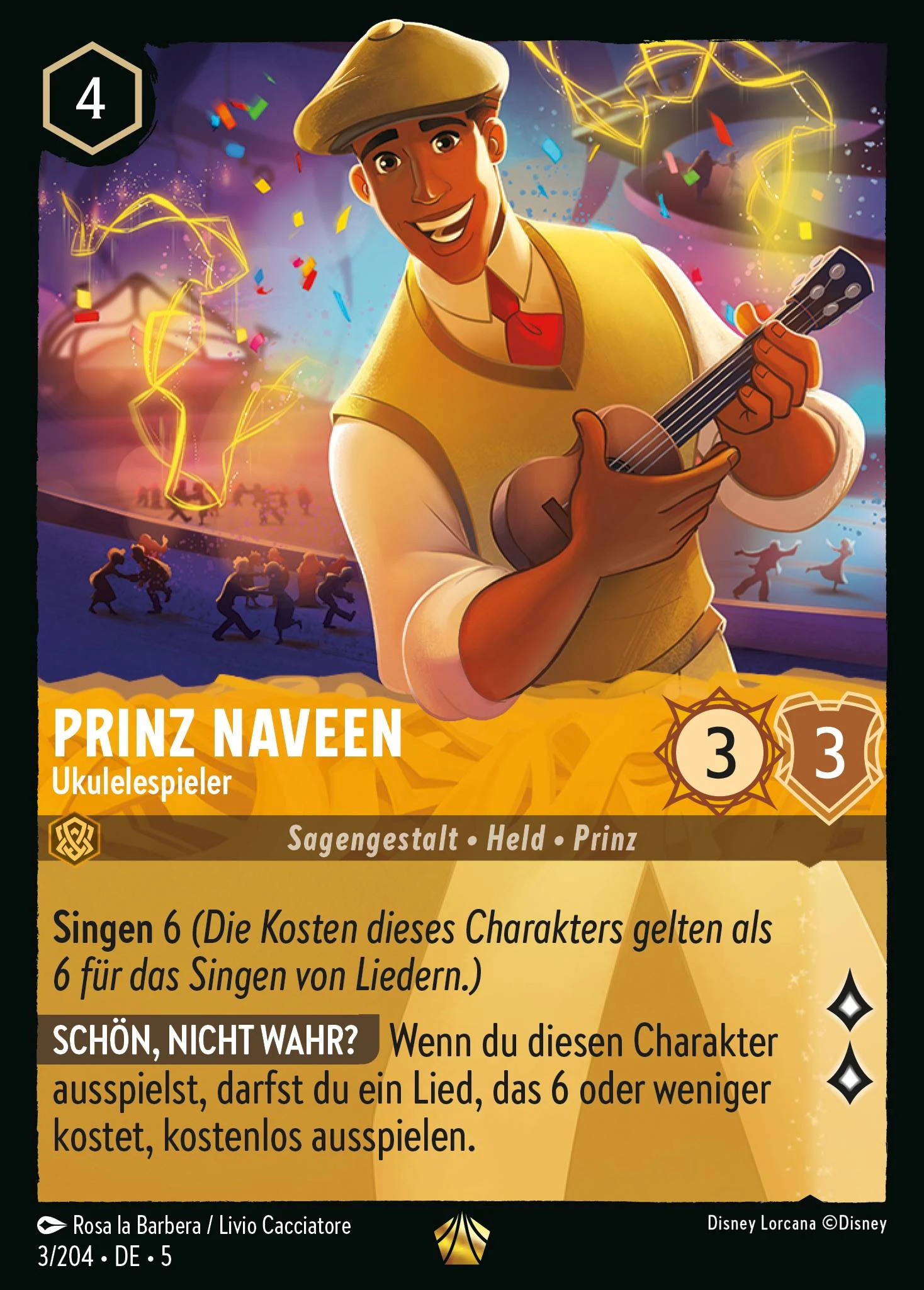 Prinz Naveen - Ukulelespieler (Himmelsleuchten 003)