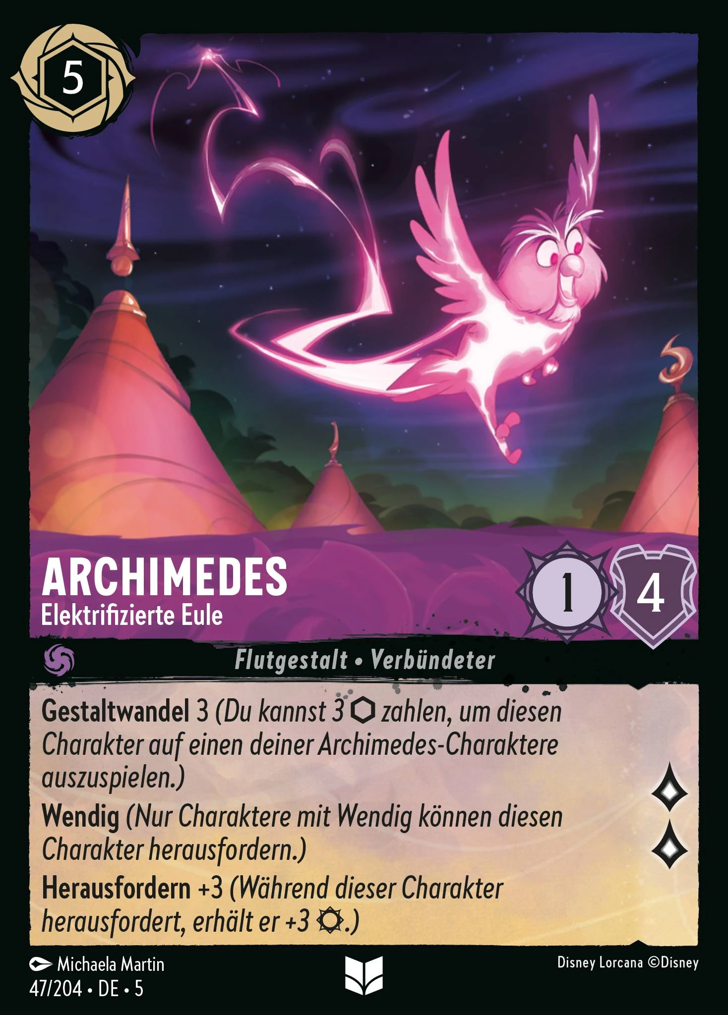 Archimedes - Elektrifizierte Eule (Himmelsleuchten 047)