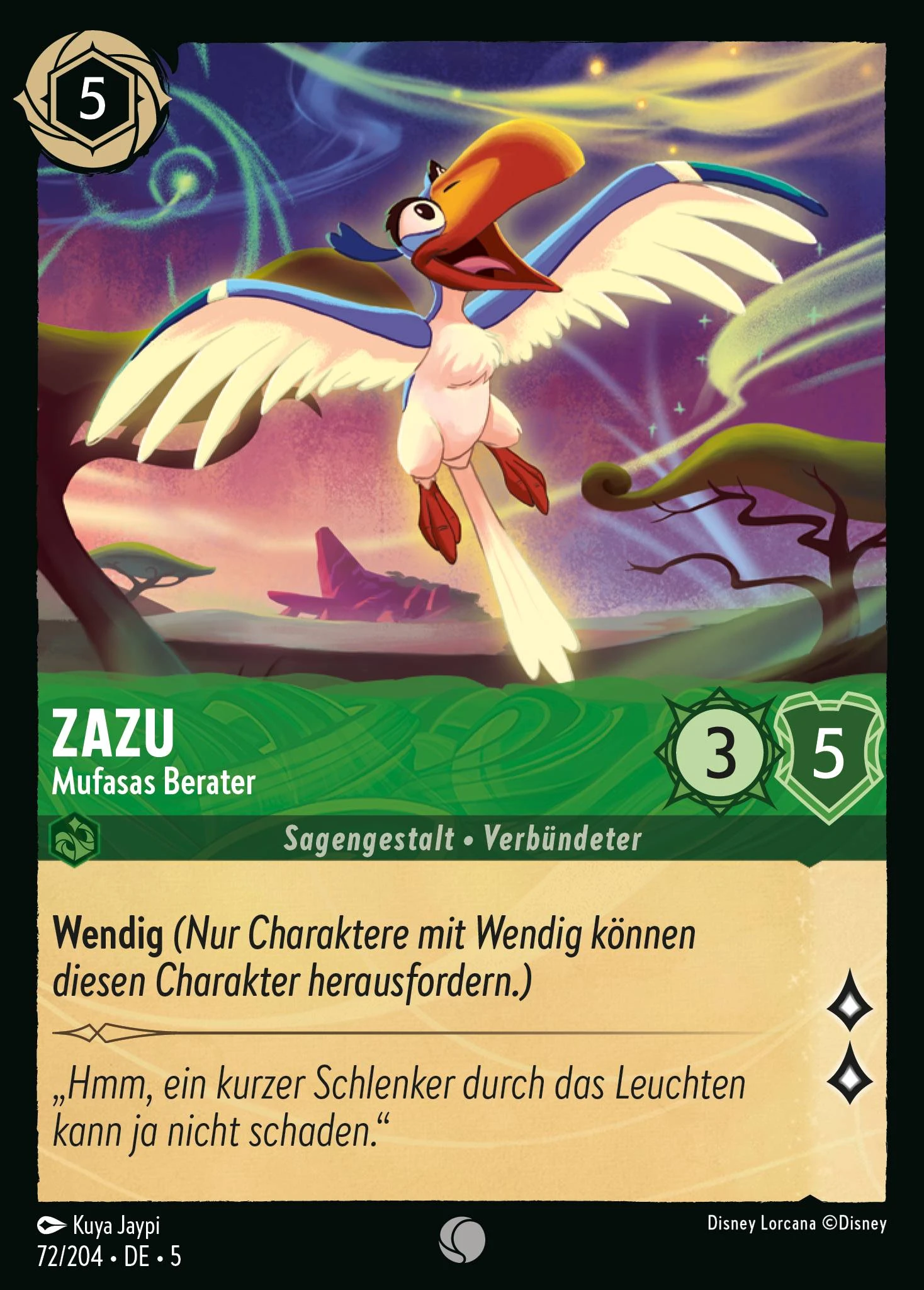 Zazu - Mufasas Berater (Himmelsleuchten 072)
