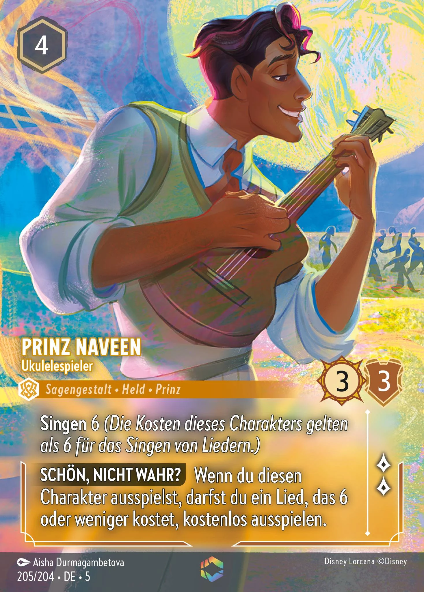 Prinz Naveen - Ukulelespieler (Himmelsleuchten 205)