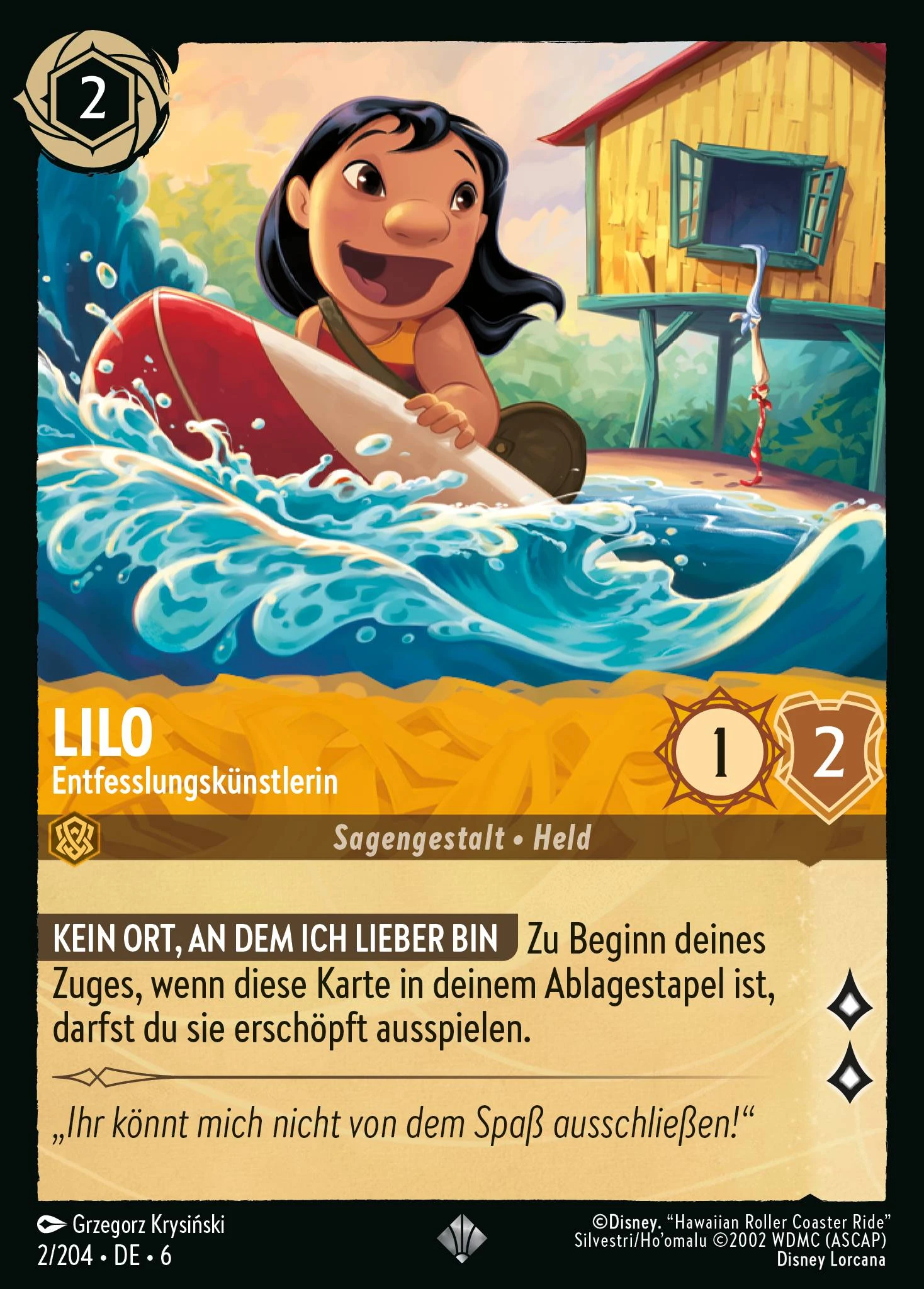 Lilo - Entfesslungskünstlerin (Azurblaues Meer 002)