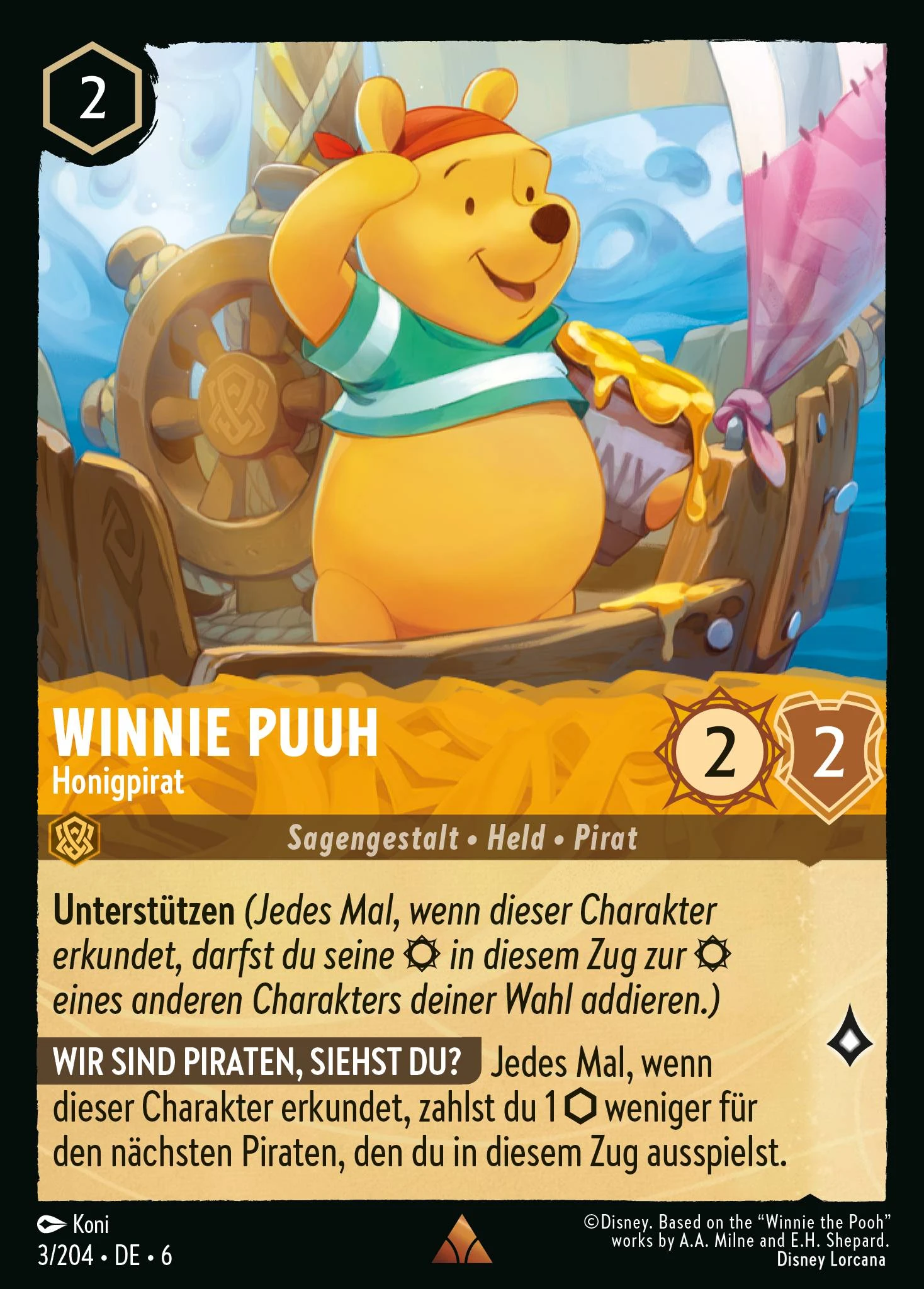 Winnie Puuh - Honigpirat (Azurblaues Meer 003)