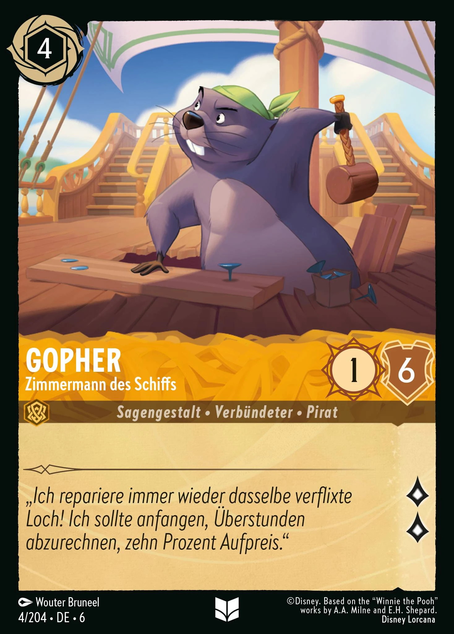 Gopher - Zimmermann des Schiffs (Azurblaues Meer 004)