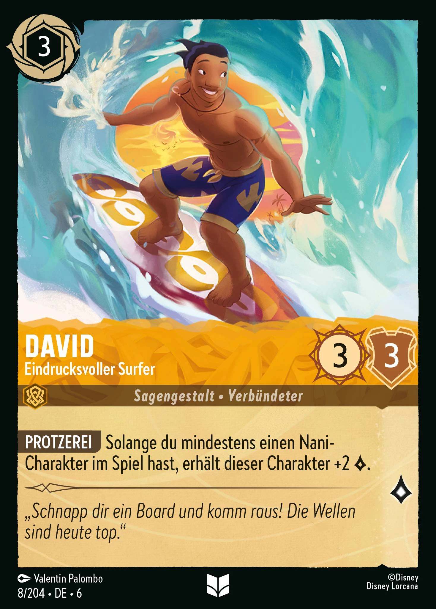 David - Eindrucksvoller Surfer (Azurblaues Meer 008)