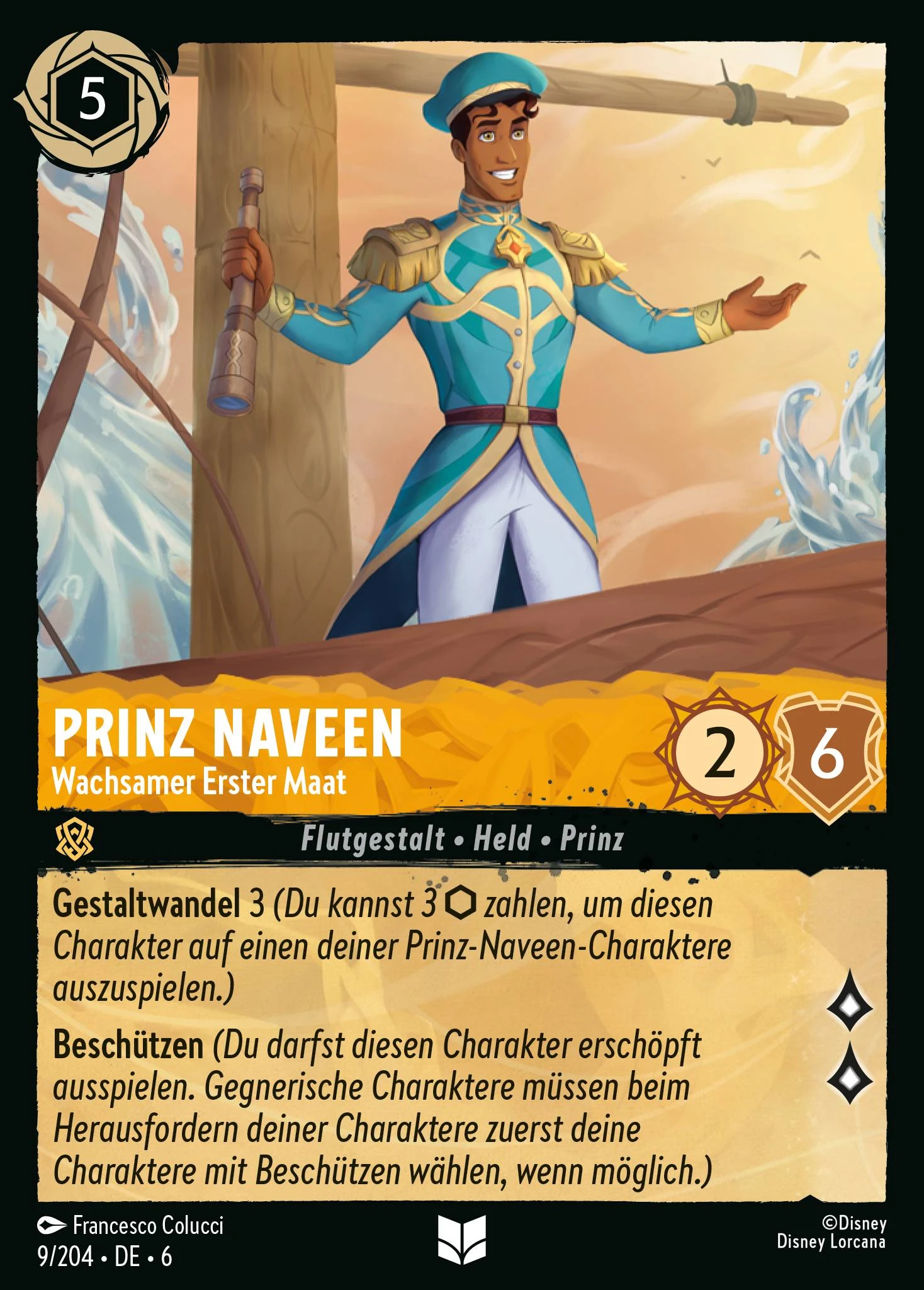 Prinz Naveen - Wachsamer Erster Maat (Azurblaues Meer 009)