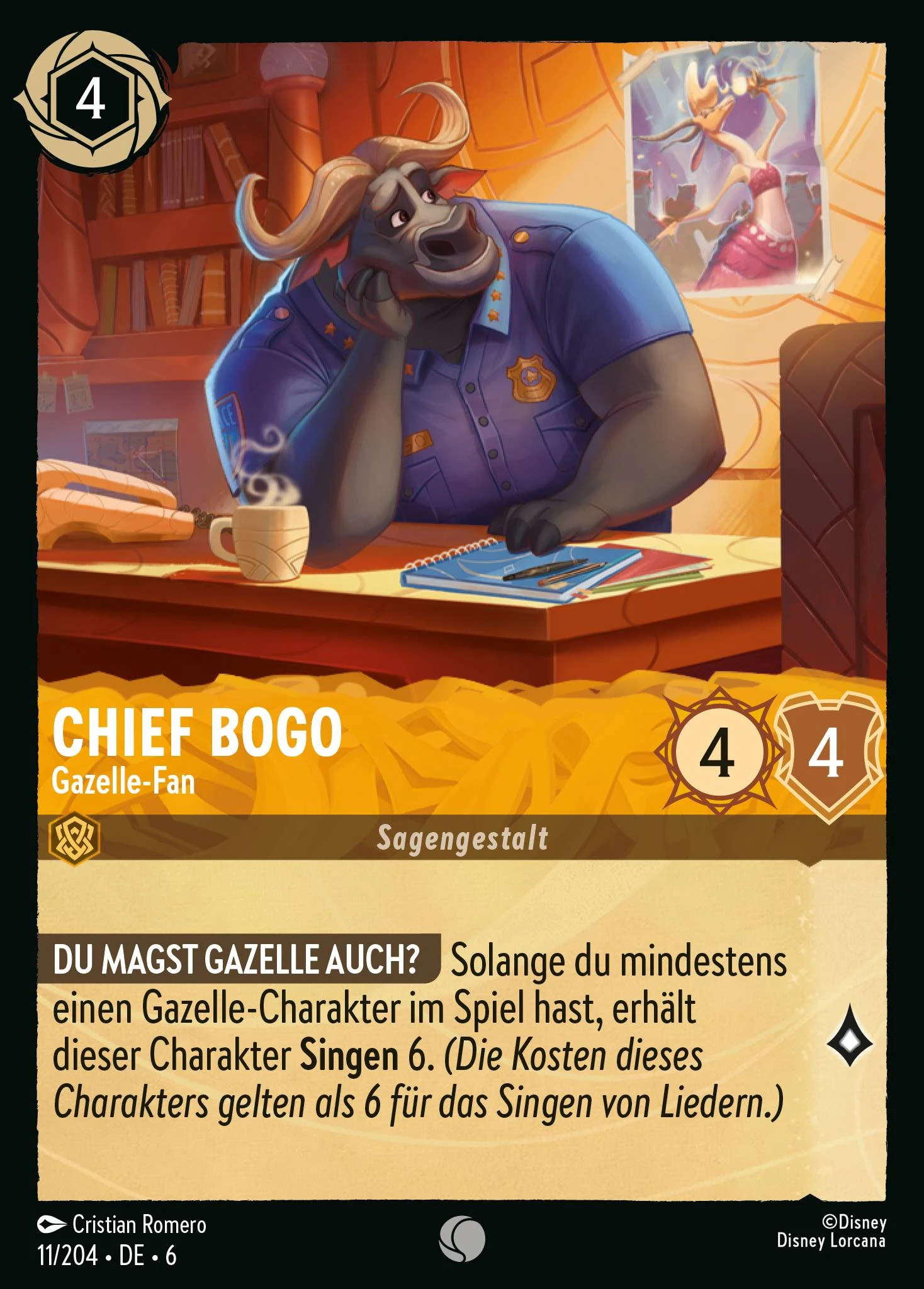 Chief Bogo - Gazelle-Fan (Azurblaues Meer 011)